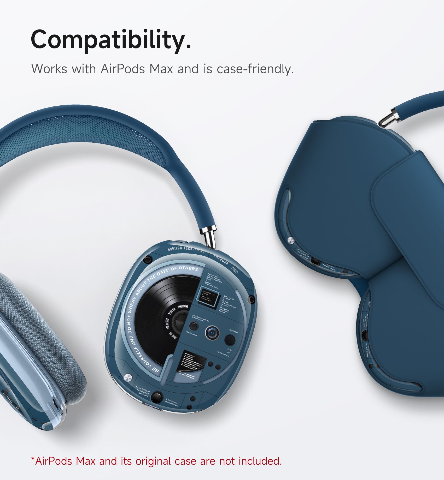 Suritch Case for AirPods Max TPU Anti-Scratch Ear Cups Cover Rugged Shockproof Accessories Protective Cover