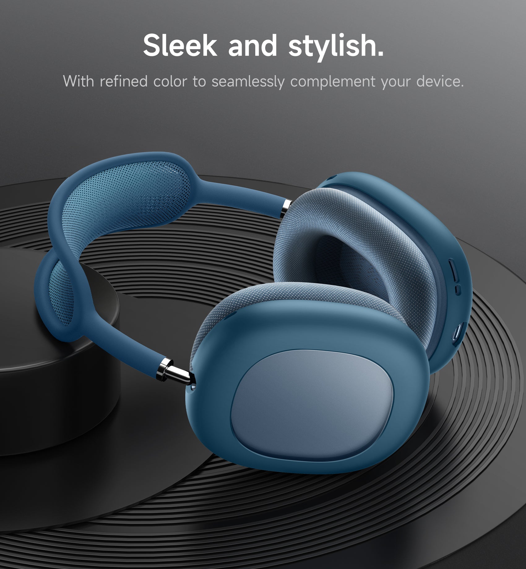 Suritch Case for Apple AirPods Max TPU Anti-Scratch Ear Cups Cover Rugged Shockproof Protective Cover