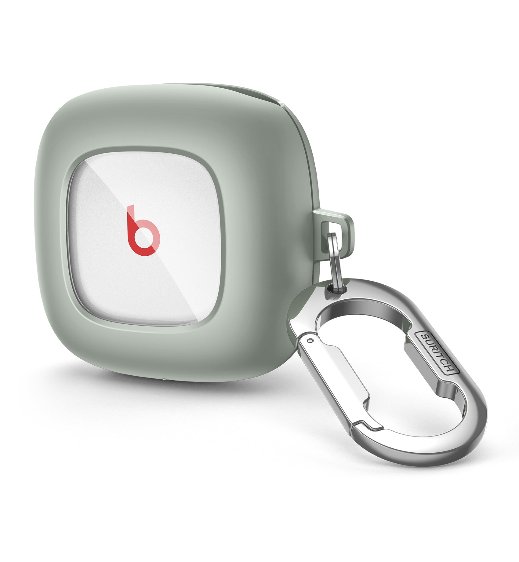 Suritch Case for Beats Fit Pro Earbuds Shock-Absorbing Protective TPU Shell Secure Locking System with Anti-Lost Keychain