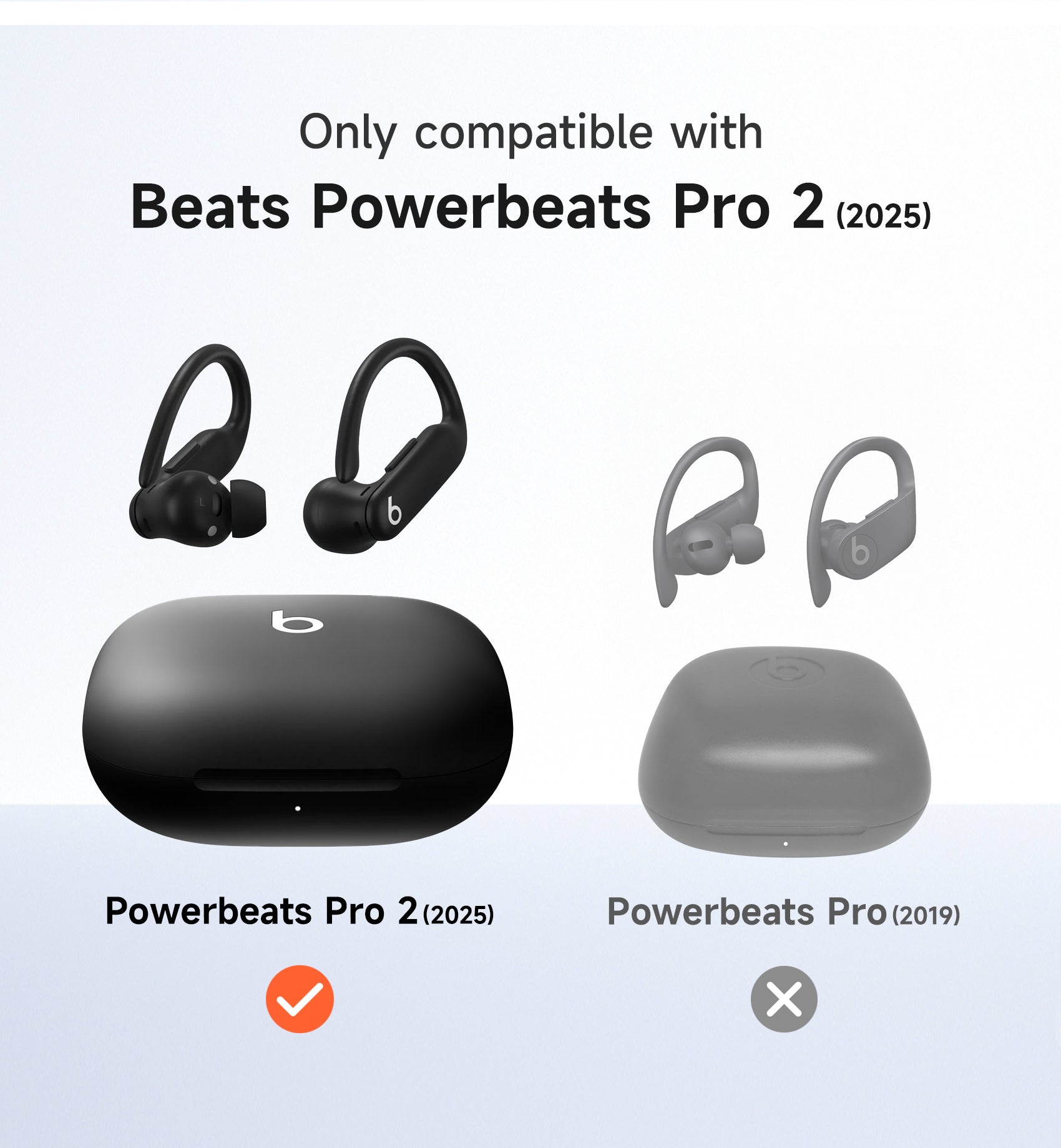 Suritch Case for Beats Powerbeats Pro 2nd Gen 2025 Magnetic Locking Shockproof Bumper Protective Cover with Carabiner Keyring Cleaner Kit