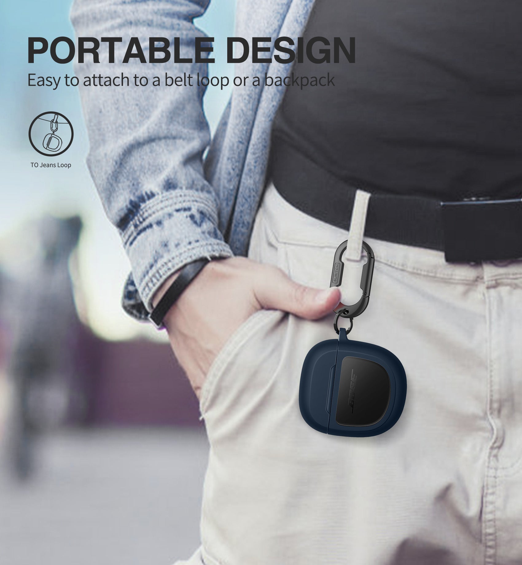 Suritch Case for Bose QuietComfort Ultra 2nd Gen 2025 Protective Shockproof Cover Accessories with Carabiner