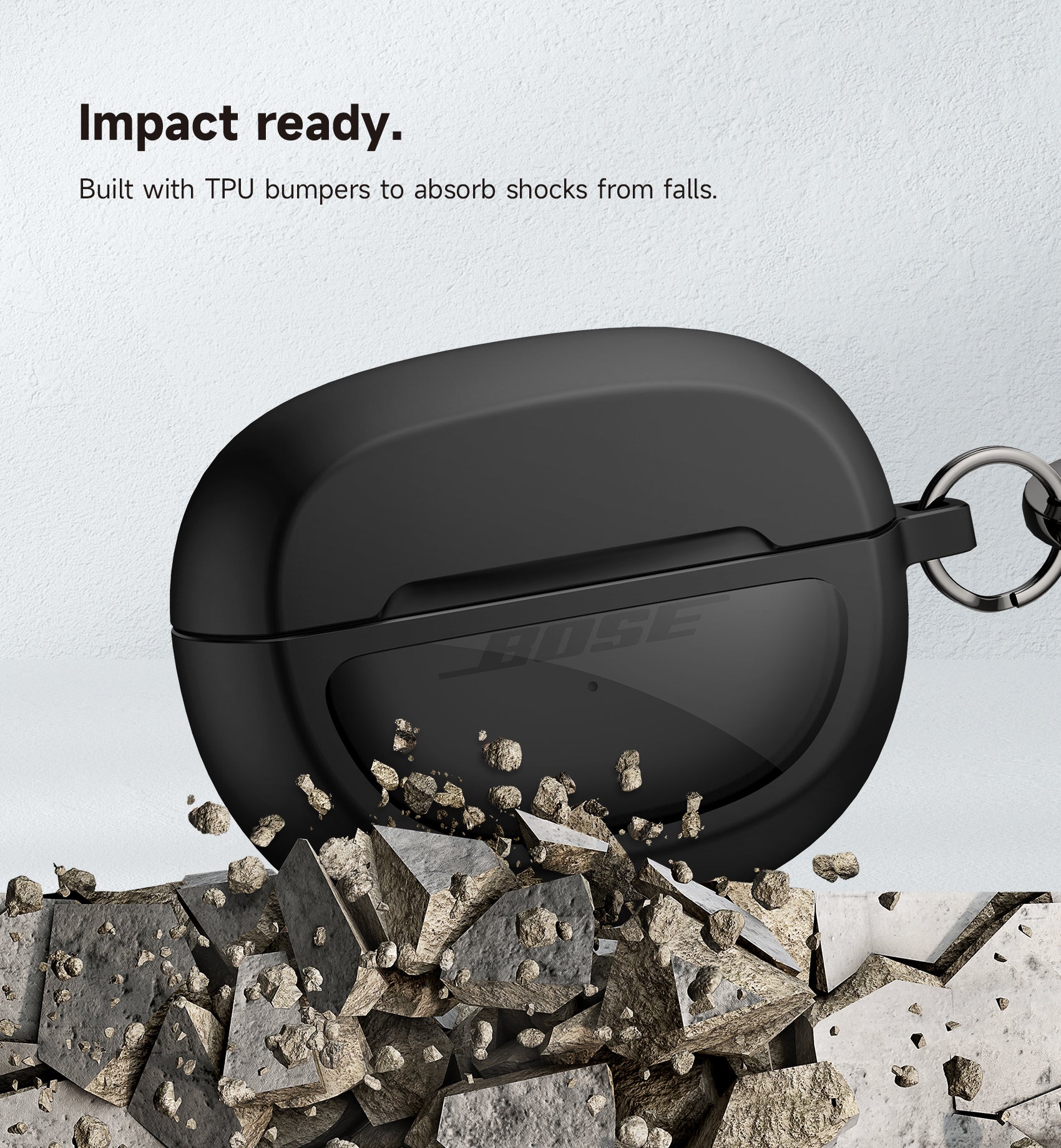 Suritch Case for Bose Ultra Open 2024 Shockproof Protective Cover for Wireless Ear Earbuds Accessories with Carabiner