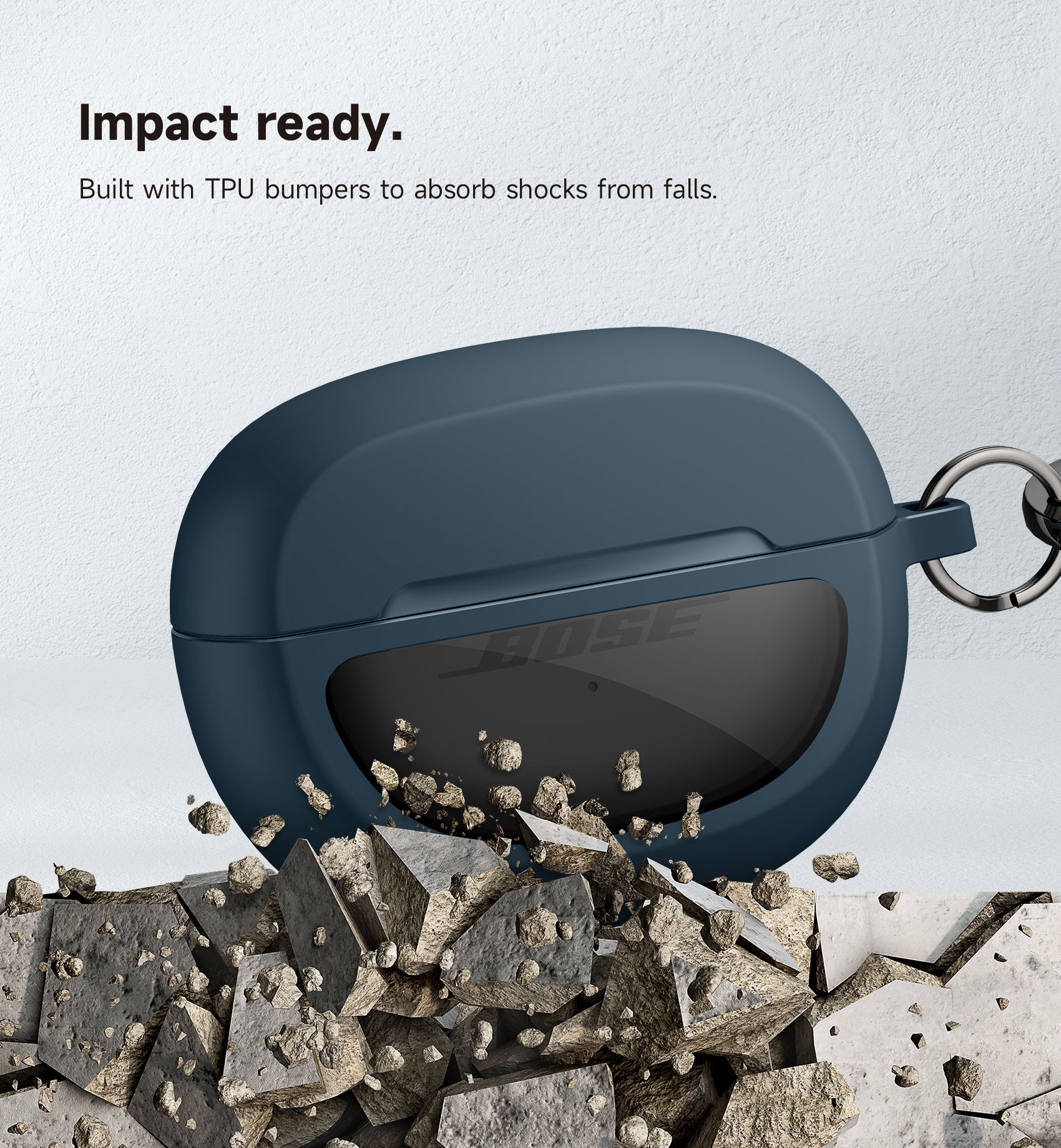 Suritch Case for Bose Ultra Open 2024 Shockproof Protective Cover for Wireless Ear Earbuds Accessories with Carabiner
