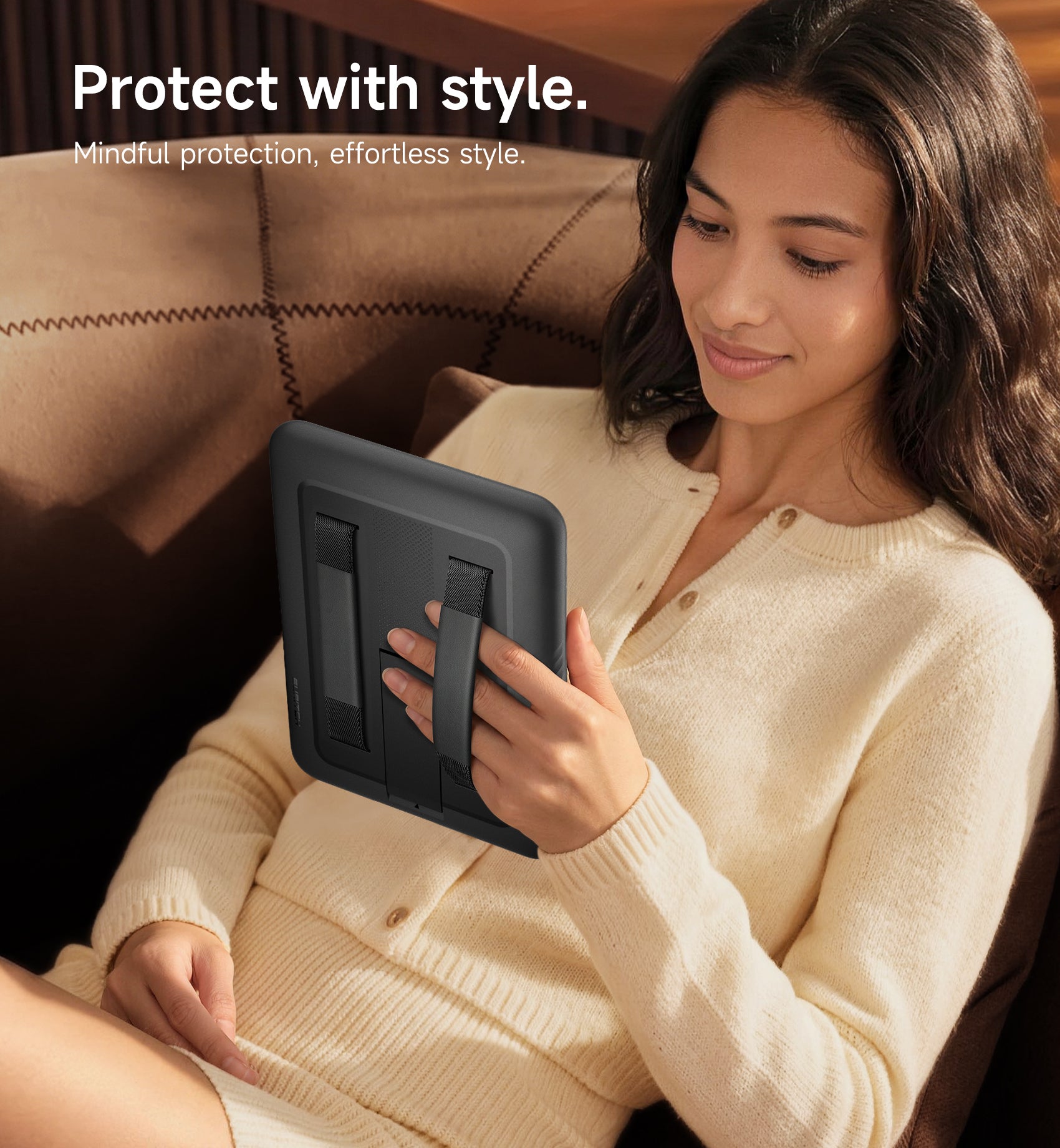 Suritch Case for Kindle Colorsoft Signature Edition 1st Gen 2024 Shockproof TPU Protective Cover with Dual Hand Straps Adjustable Kickstand Screen Protector