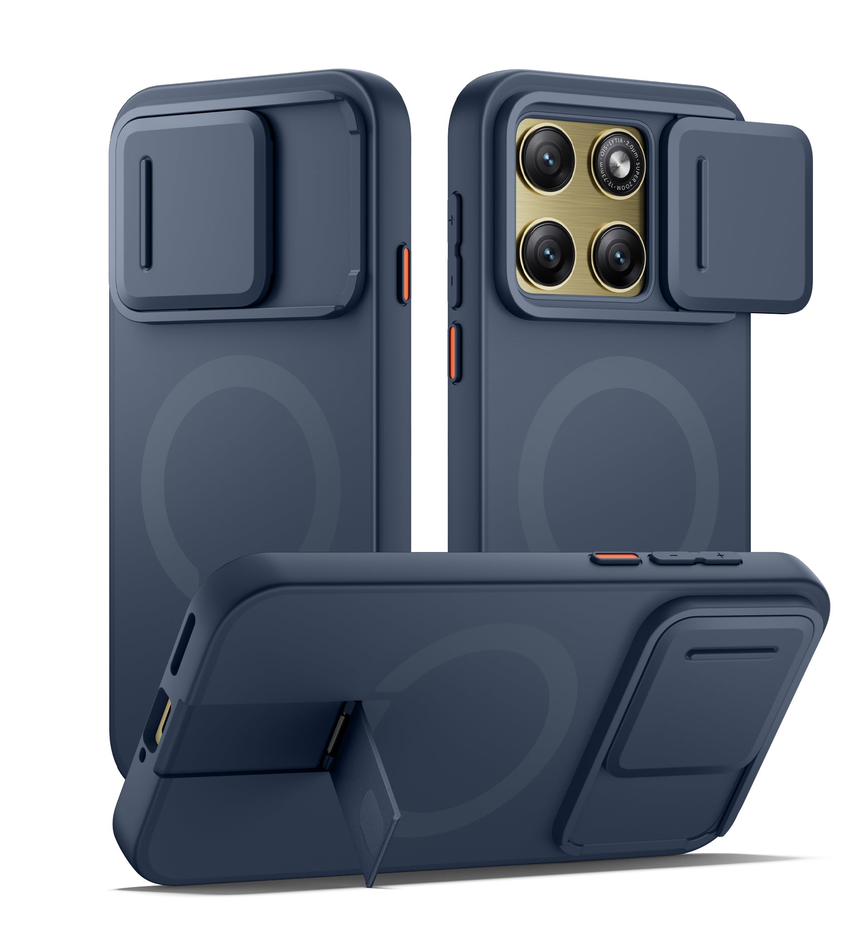 Suritch Case for Motorola Moto Edge 2026 Compatible with MagSafe Magnetic Shockproof Bumper Slim Protective Cover with Camera Cover Adjustable Metal Kickstand