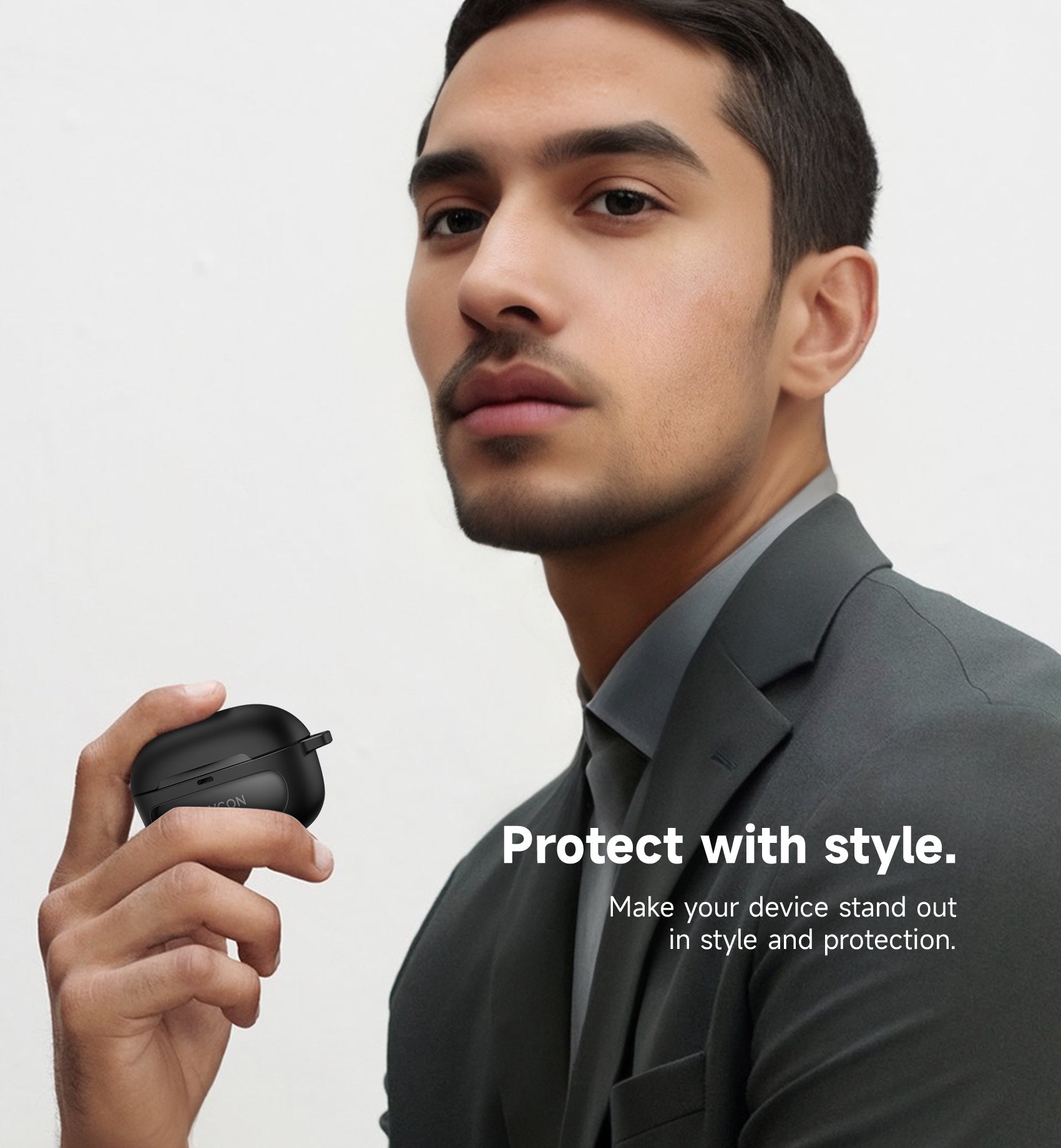 Suritch Case for Raycon Everyday Earbuds 2024 Edition Shockproof Magnetic Protective Cover Bluetooth True Wireless in-Ear Buds Headphones with Magnetic Lid Lock Carabiner