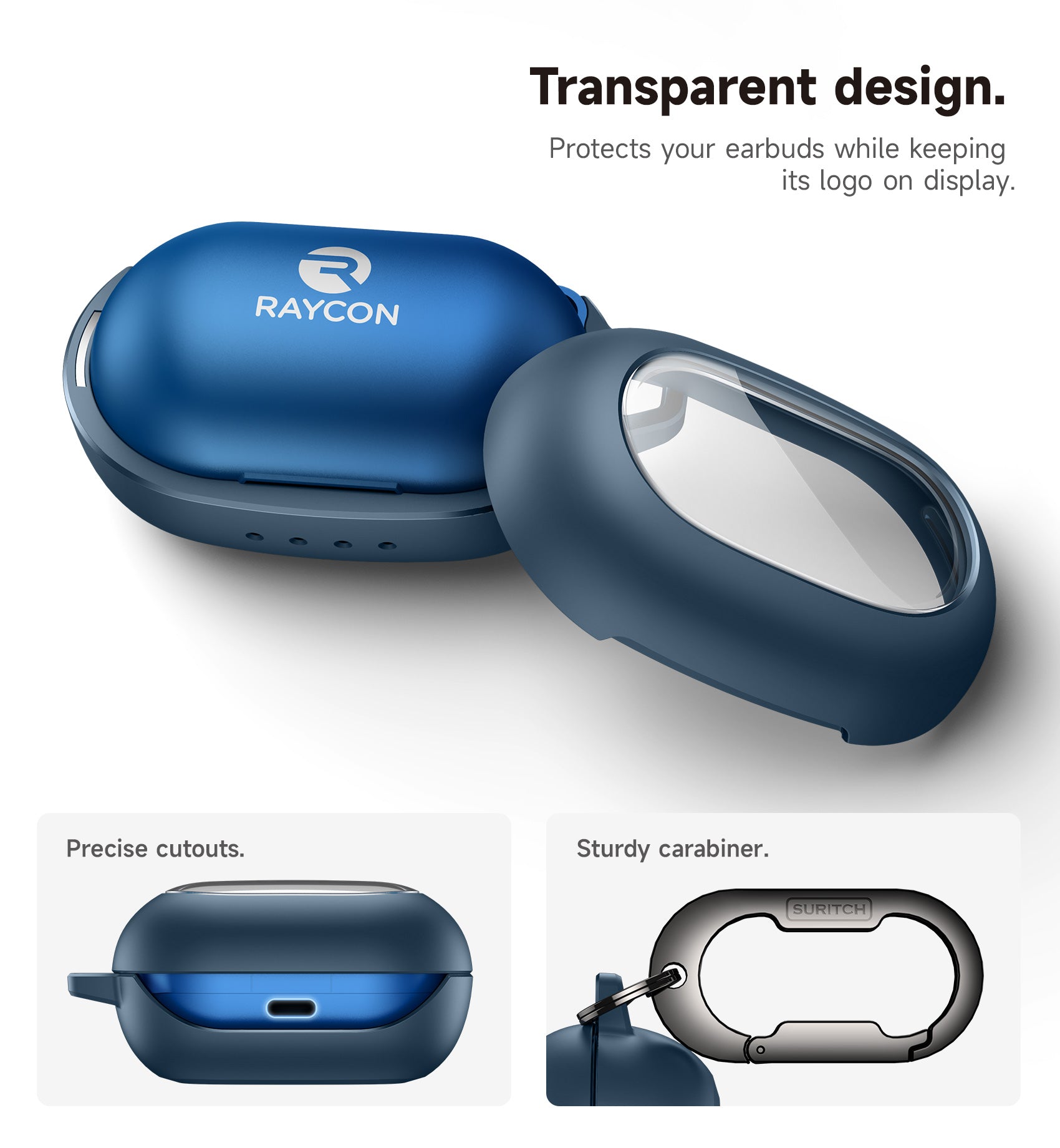 Suritch Case for Raycon Everyday Earbuds Classic Headphones Shockproof Magnetic Protective Cover Bluetooth Headset True Wireless Earbuds