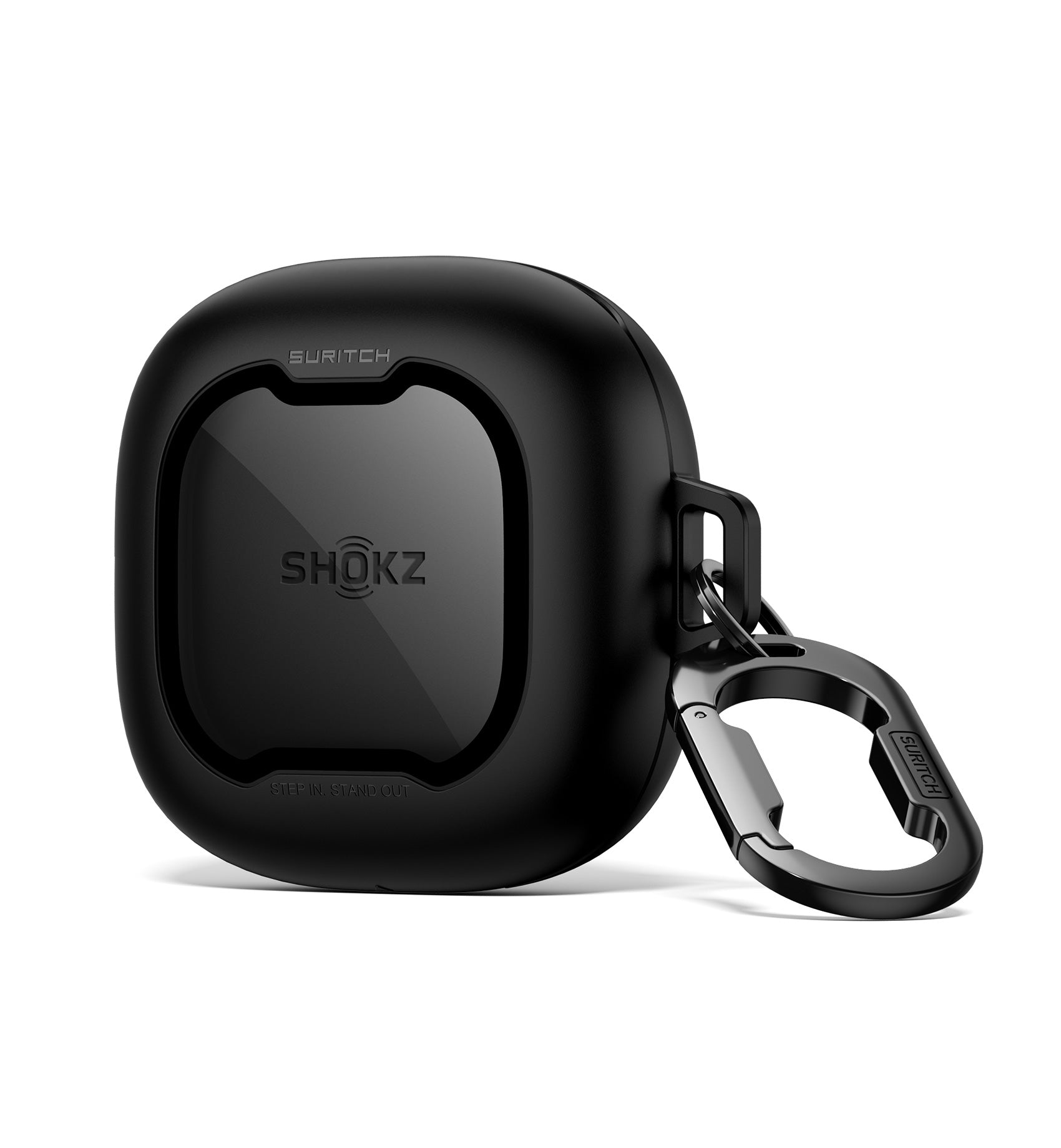 Suritch Case for SHOKZ OpenFit 2 Magnetic Locking Shockproof Bumper Protective Cover with Carabiner Keyring Cleaner Kit