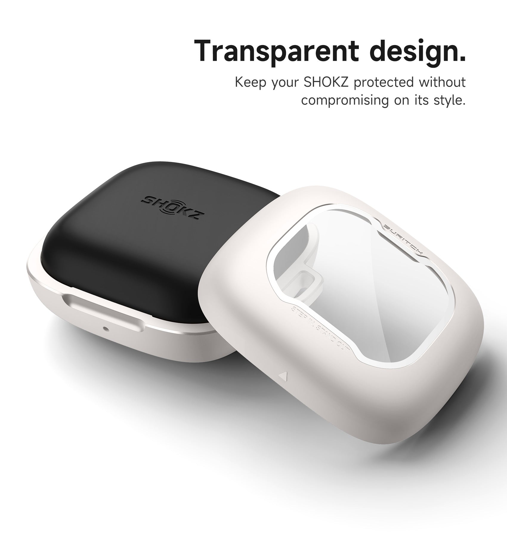 Suritch Case for SHOKZ OpenFit Air Earbuds 2024 Magnetic Locking Protective Bumper Cover with Carabiner Keyring