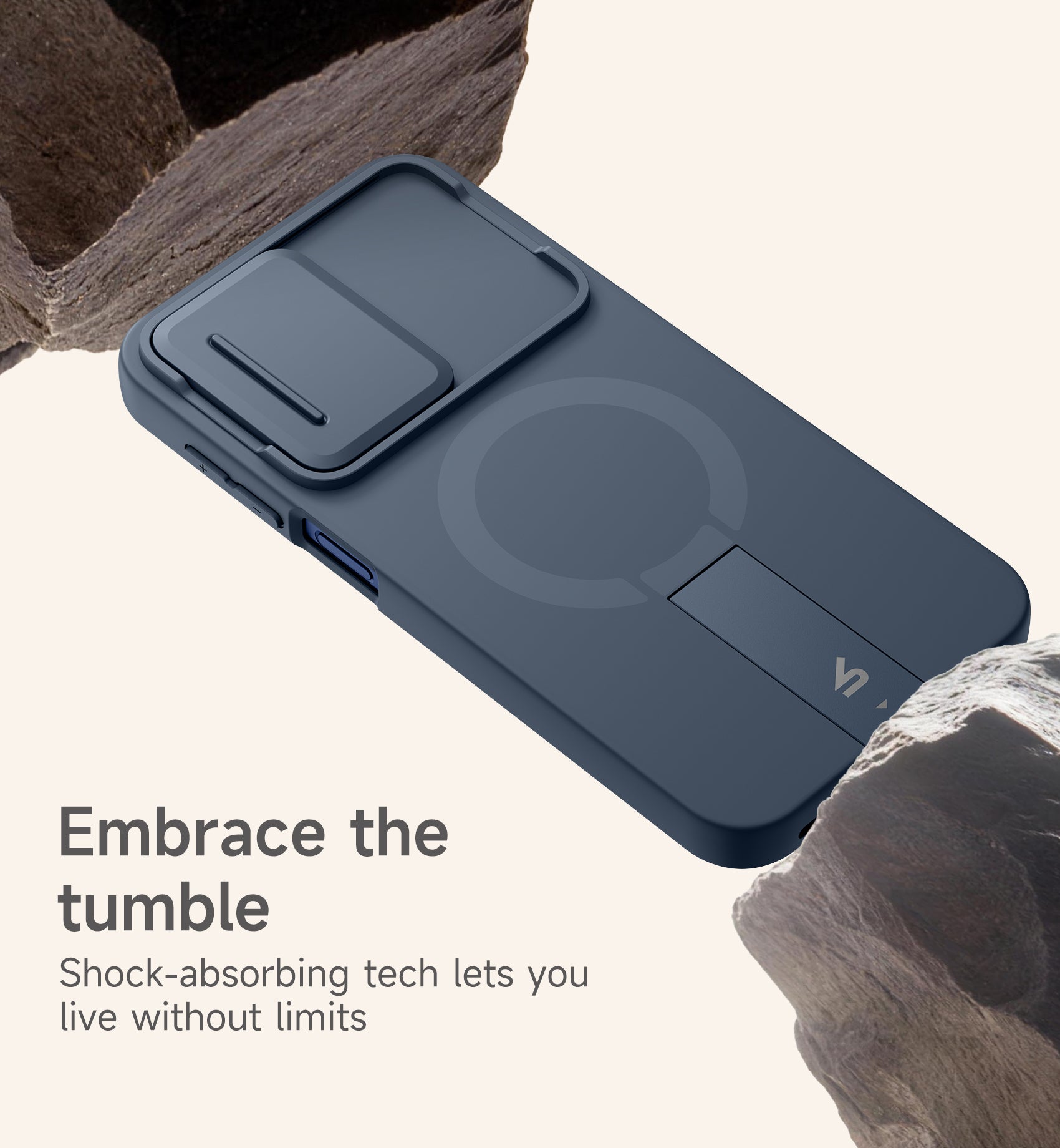 Suritch Case for Samsung Galaxy A26 5G Compatible with MagSafe Shockproof Bumper Slim Magnetic Protective Cover with Camera Cover Adjustable Metal Kickstand