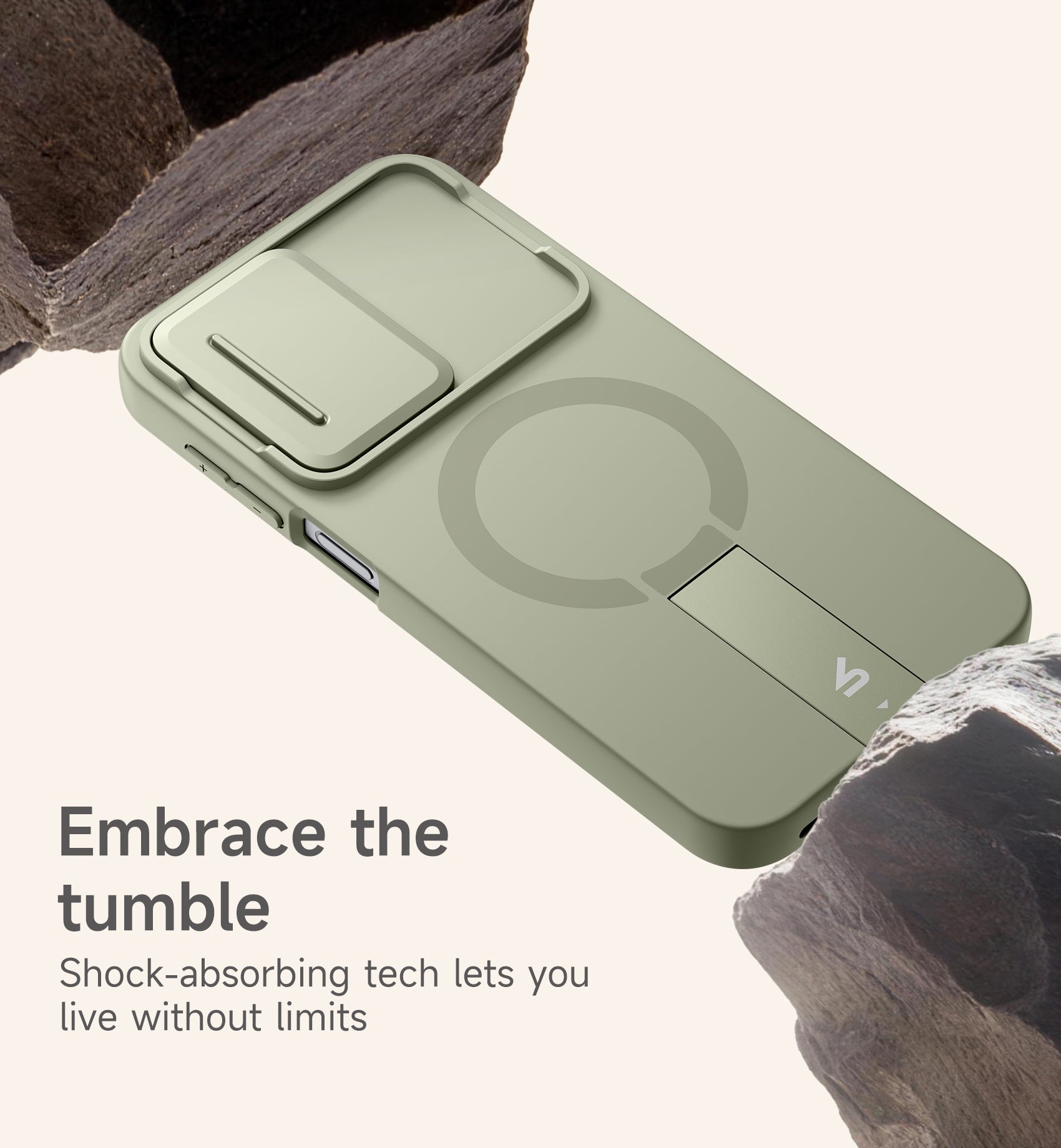 Suritch Case for Samsung Galaxy A26 5G Compatible with MagSafe Shockproof Bumper Slim Magnetic Protective Cover with Camera Cover Adjustable Metal Kickstand