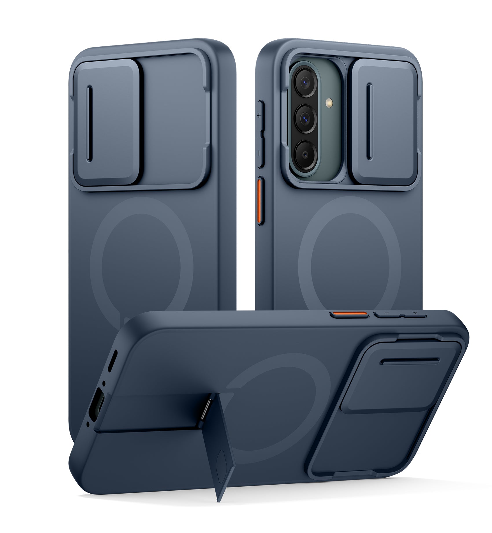 Suritch Case for Samsung Galaxy A36 5G Compatible with MagSafe Shockproof Bumper Slim Magnetic Protective Cover with Camera Cover Adjustable Metal Kickstand