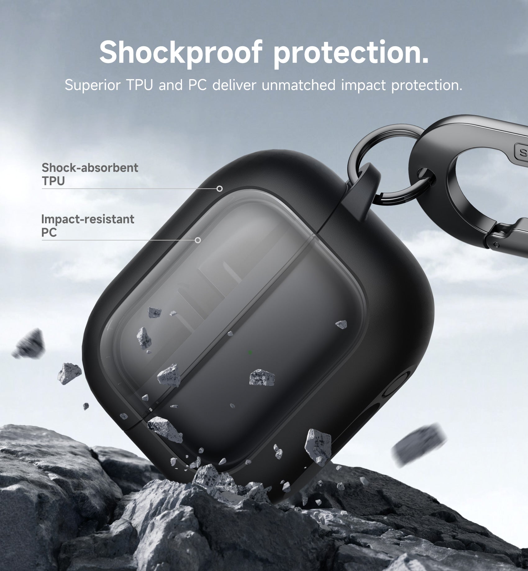 Suritch Case for Samsung Galaxy Buds 3 Pro 2024 Magnetic Bumper Rugged Shockproof Protective Covers with Carabiner Cleaning Kit Removal Tool
