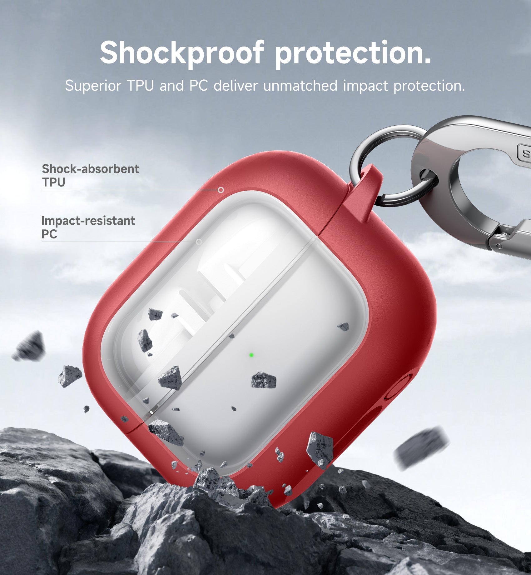 Suritch Case for Samsung Galaxy Buds 3 2024 Magnetic Bumper Rugged Shockproof Protective Covers with Carabiner Cleaning Kit Removal Tool