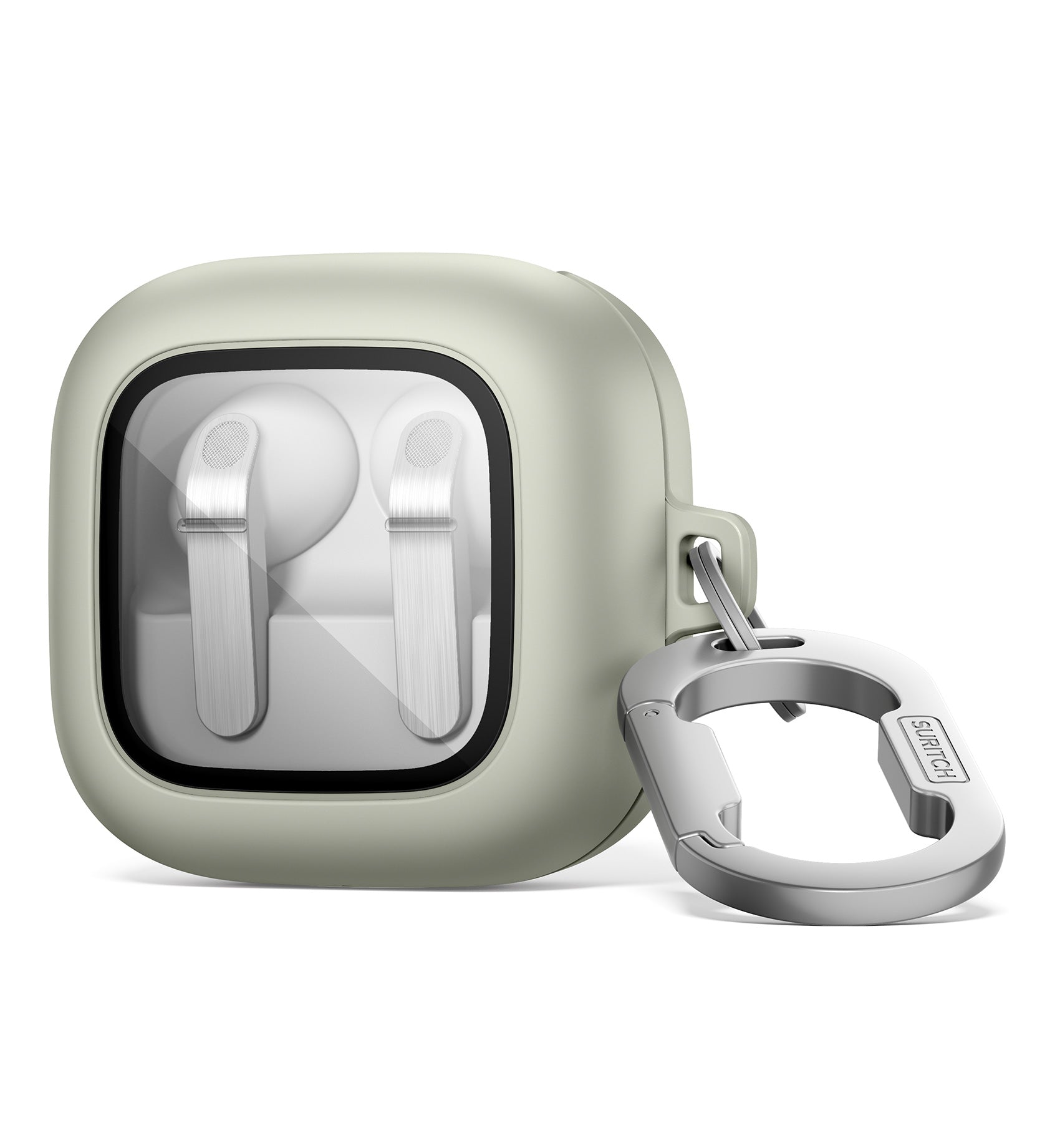 Suritch Case for Samsung Galaxy Buds 4 2026 Magnetic Bumper Shockproof Drop-Proof Covers with Magnetic Lock Carabiner for Workouts Sports Travels