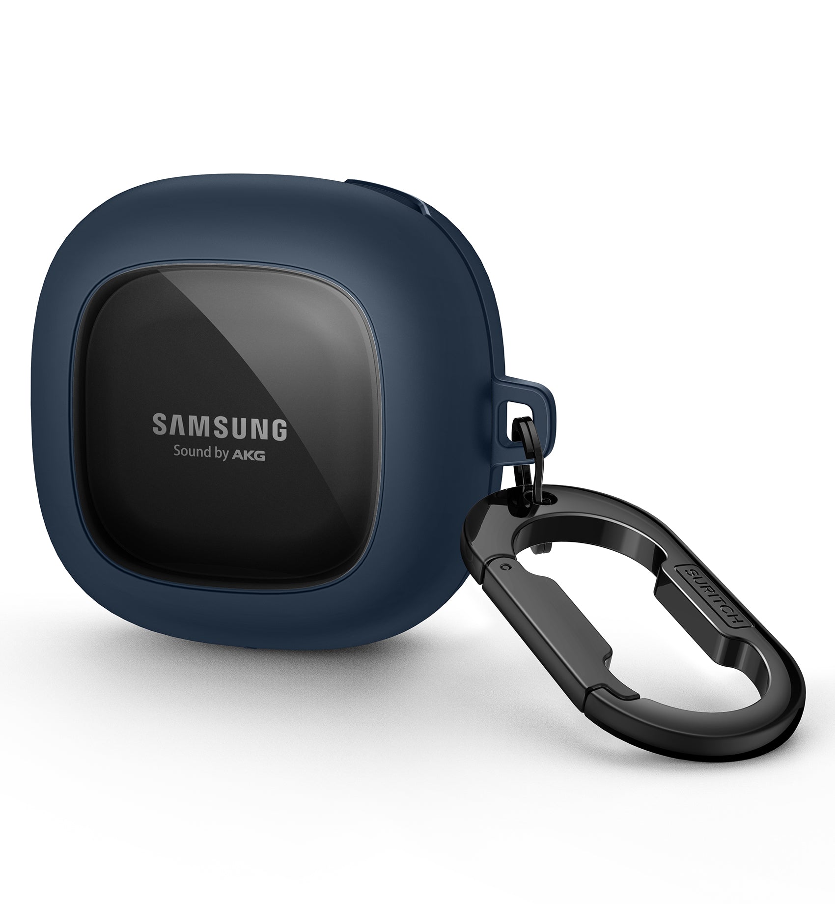 Suritch Case for Samsung Galaxy Buds Live Shockproof Sturdy Protective Cover with Heavy-Duty Carabiner