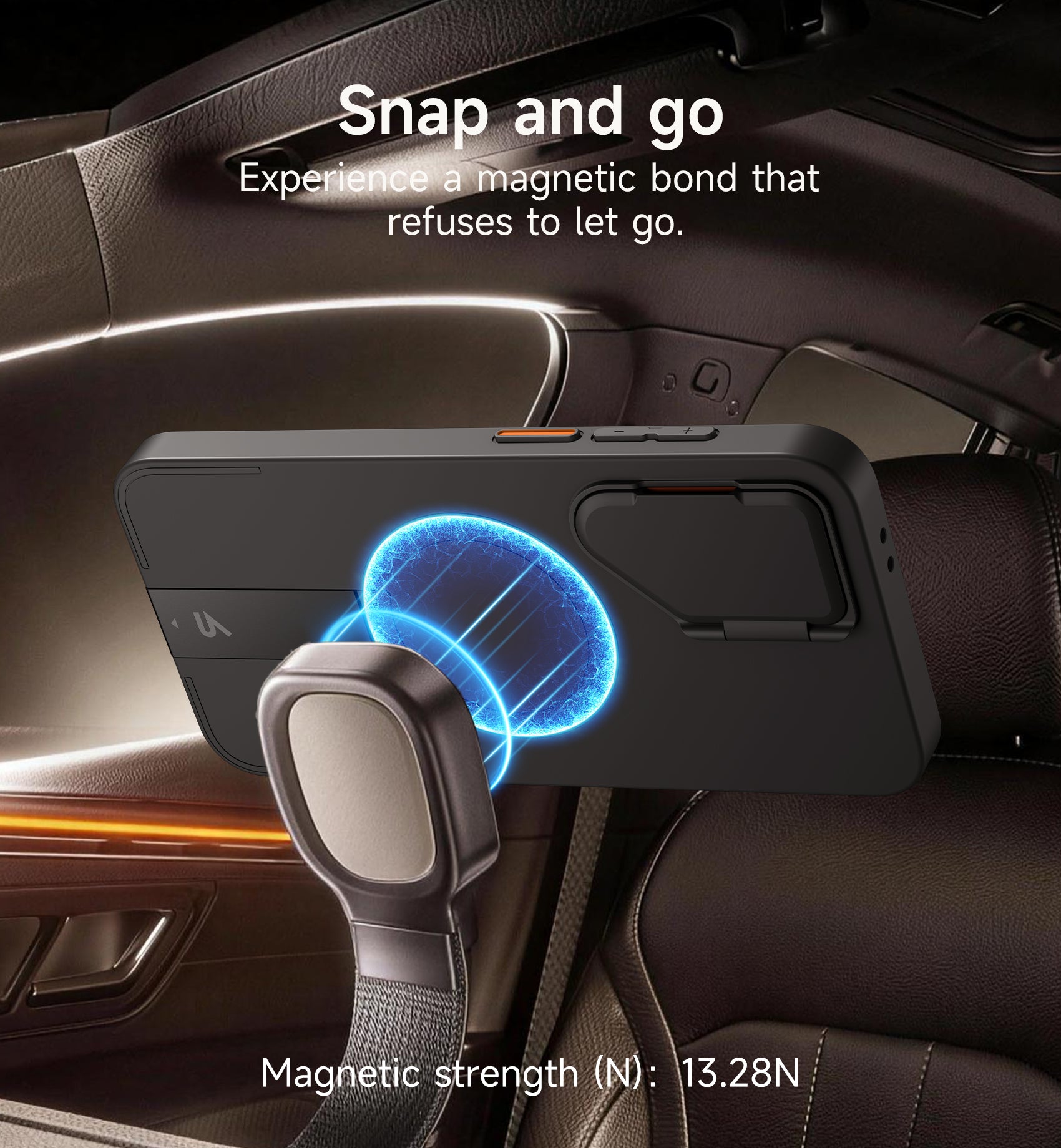 Suritch Case for Samsung Galaxy S24 FE Magnetic Protective Cover with Camera Cover Adjustable Metal Kickstand