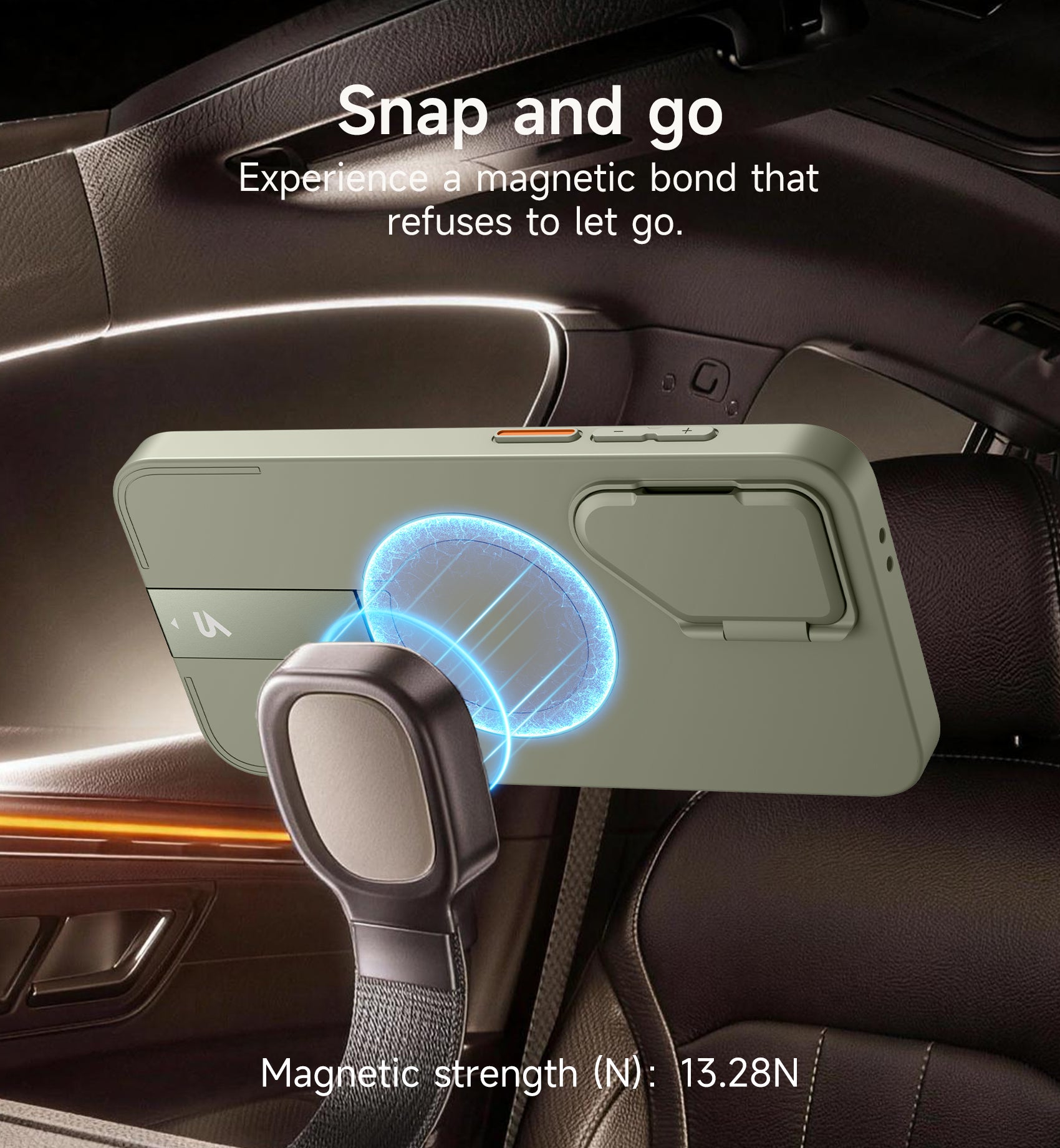 Suritch Case for Samsung Galaxy S24 FE Magnetic Protective Cover with Camera Cover Adjustable Metal Kickstand