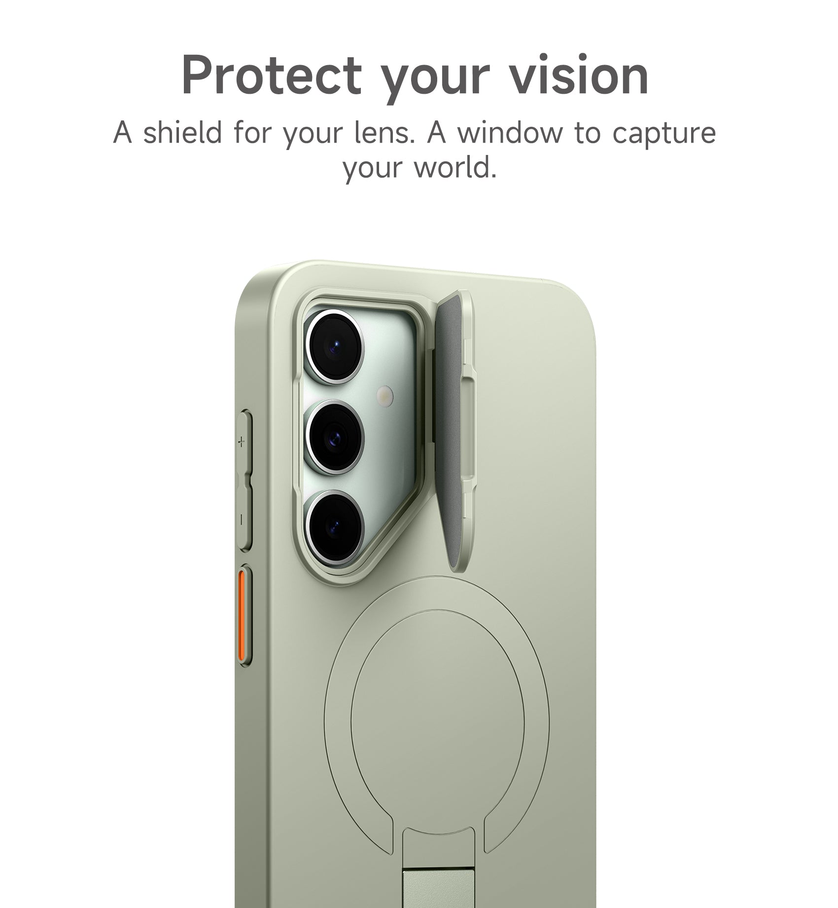Suritch Case for Samsung Galaxy S24 FE Magnetic Protective Cover with Camera Cover Adjustable Metal Kickstand