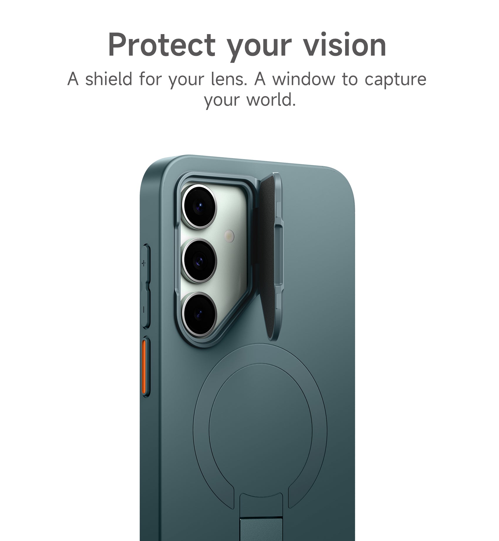 Suritch Case for Samsung Galaxy S24 FE Magnetic Protective Cover with Camera Cover Adjustable Metal Kickstand