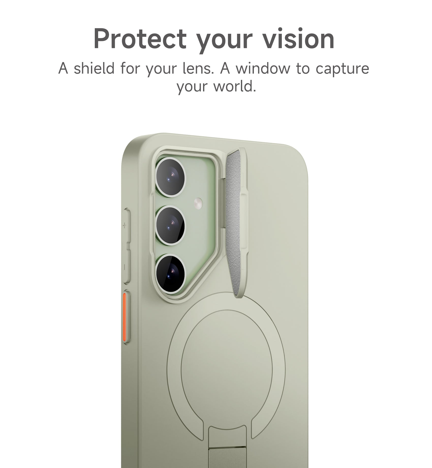 Suritch Case for Samsung Galaxy S24 Plus 2024 Magnetic Protective Cover with Camera Cover Adjustable Metal Kickstand