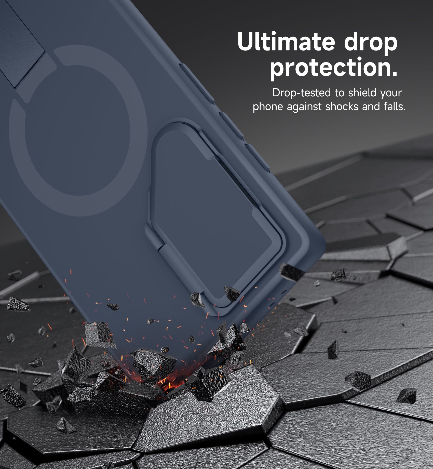 Suritch Case for Samsung Galaxy S24 Ultra 2024 Magnetic Protective Cover with Camera Cover Adjustable Metal Kickstand