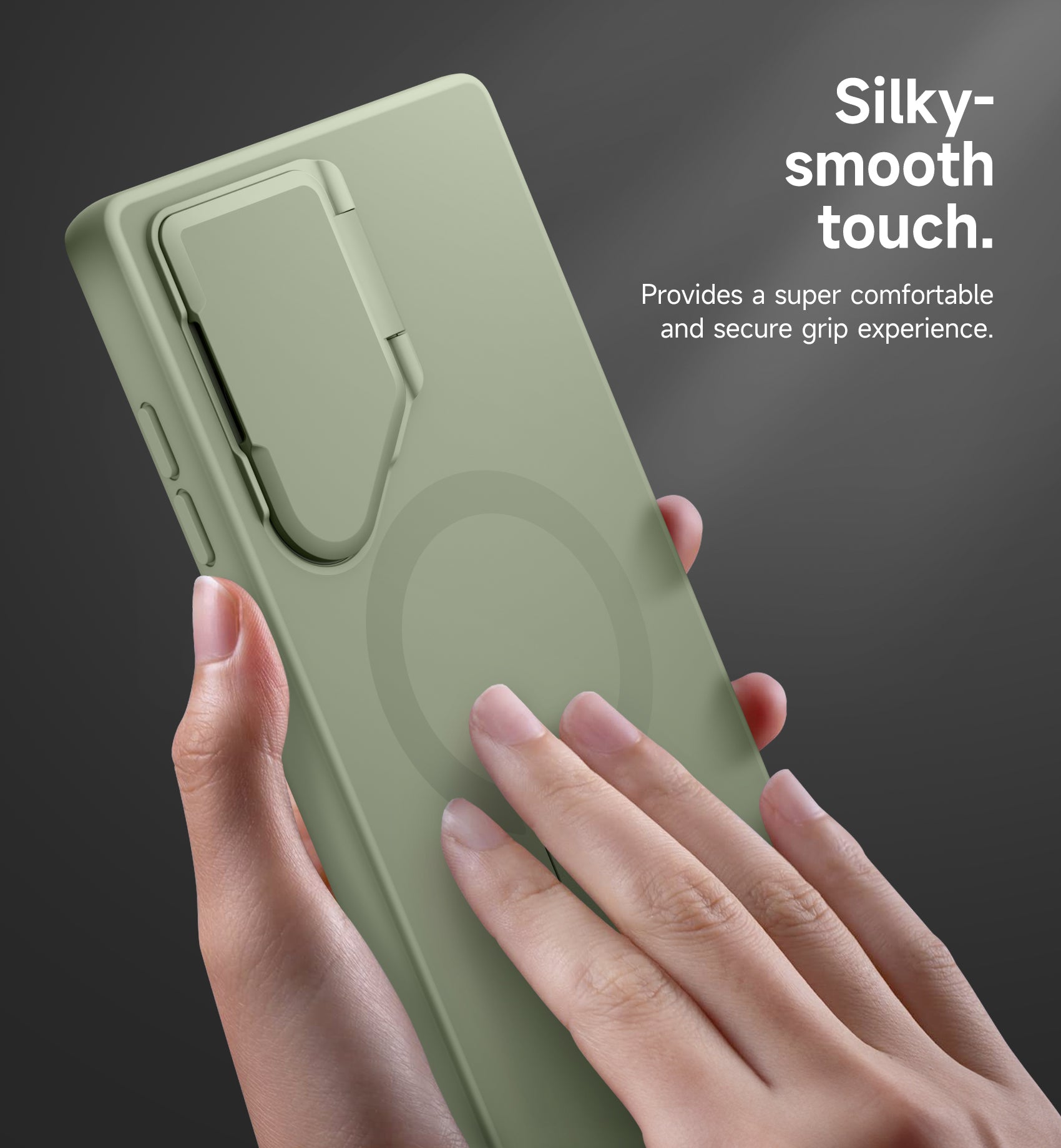 Suritch Case for Samsung Galaxy S24 Ultra 2024 Magnetic Protective Cover with Camera Cover Adjustable Metal Kickstand