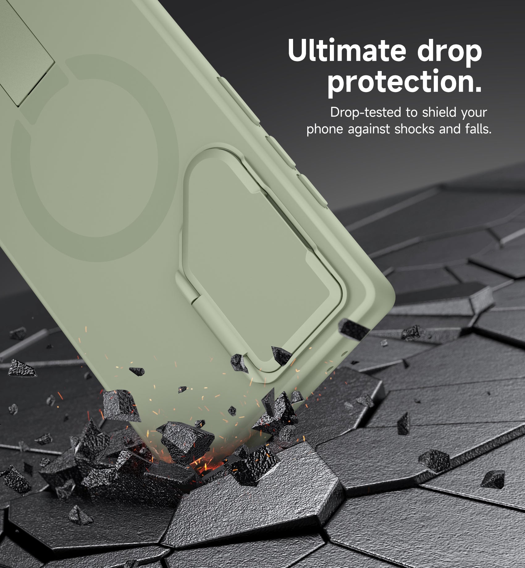 Suritch Case for Samsung Galaxy S24 Ultra 2024 Magnetic Protective Cover with Camera Cover Adjustable Metal Kickstand