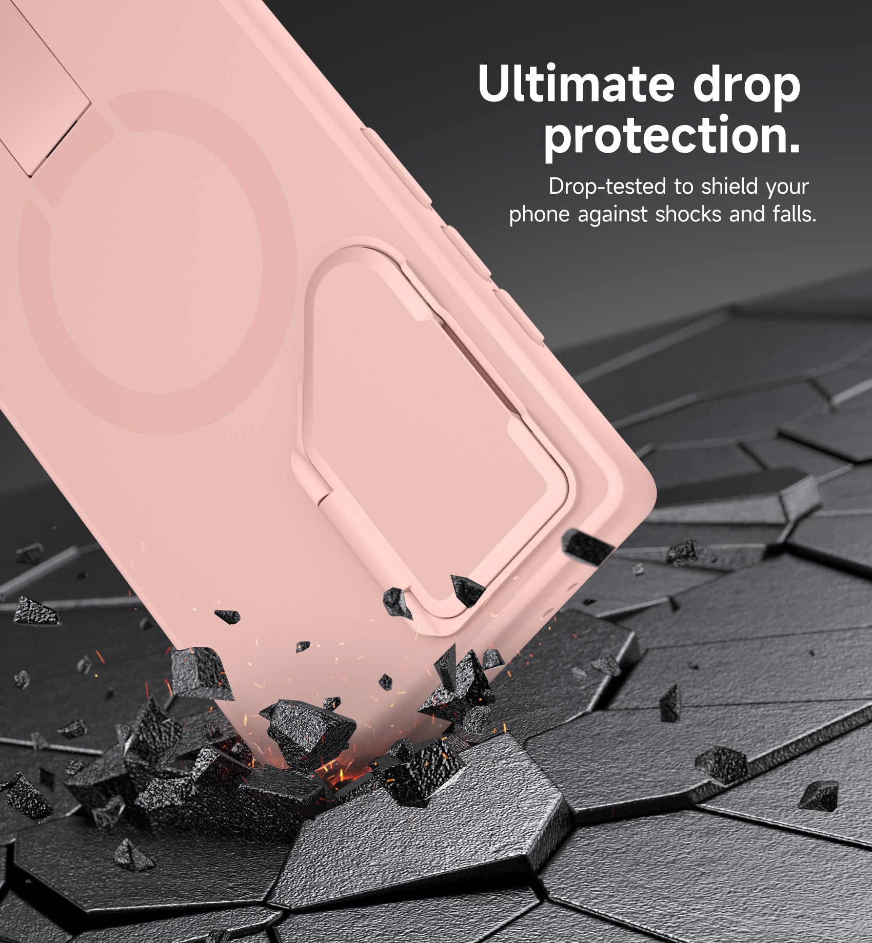 Suritch Case for Samsung Galaxy S24 Ultra 2024 Magnetic Protective Cover with Camera Cover Adjustable Metal Kickstand