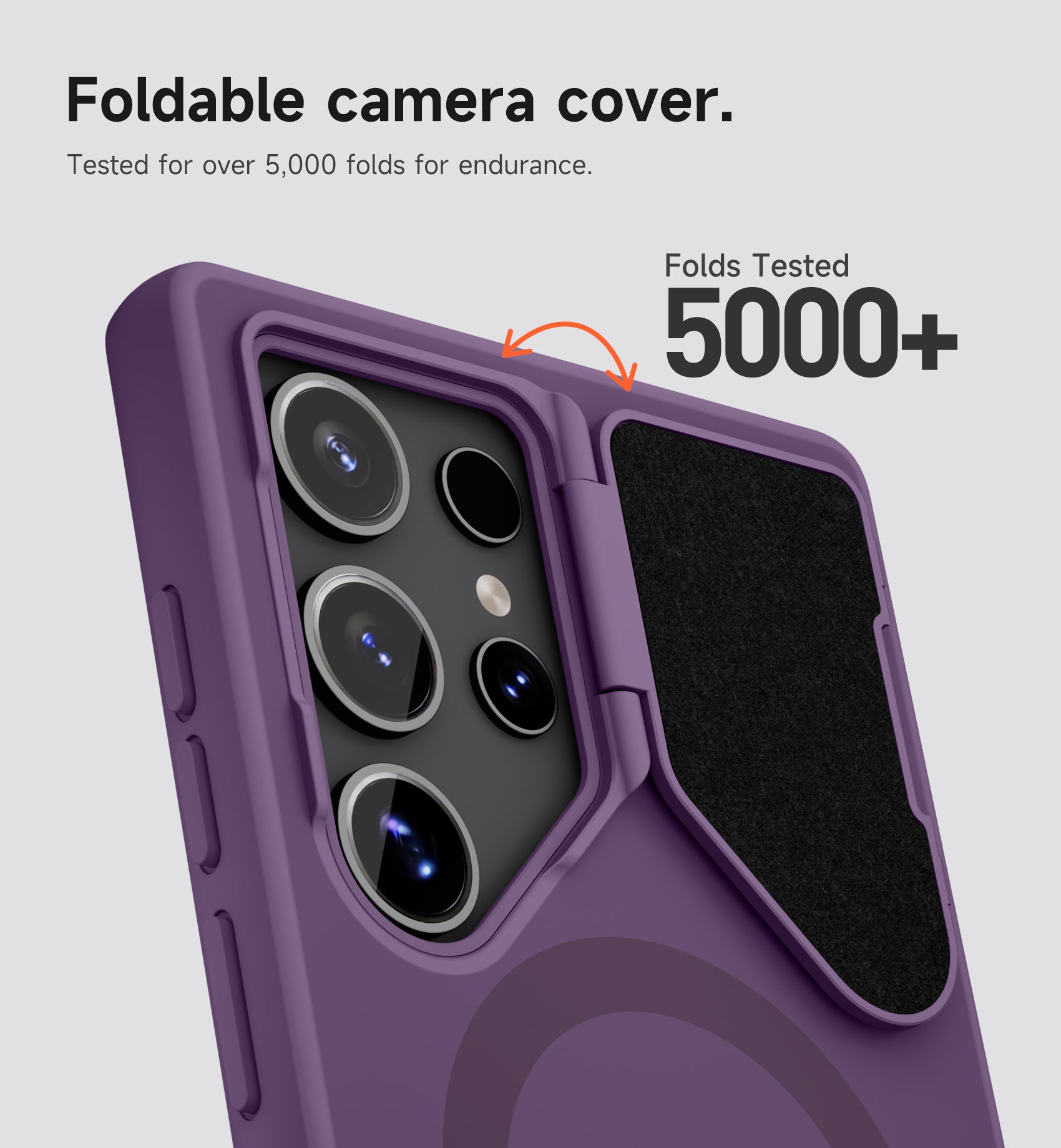 Suritch Case for Samsung Galaxy S24 Ultra 2024 Magnetic Protective Cover with Camera Cover Adjustable Metal Kickstand