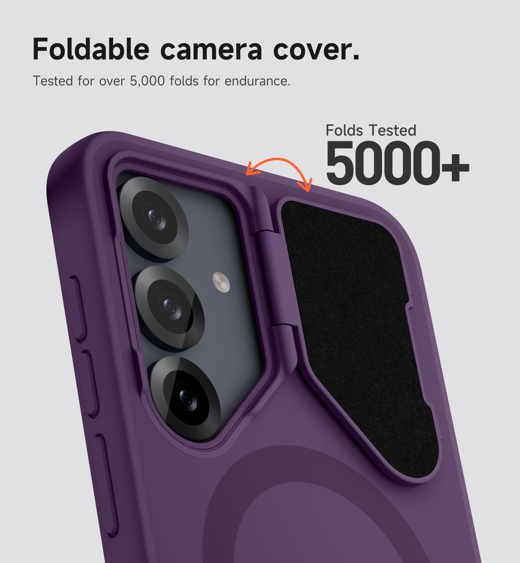 Suritch Case for Samsung Galaxy S25 FE 2025 Phone Case Magnetic Protective Cover with Camera Cover Adjustable Metal Kickstand