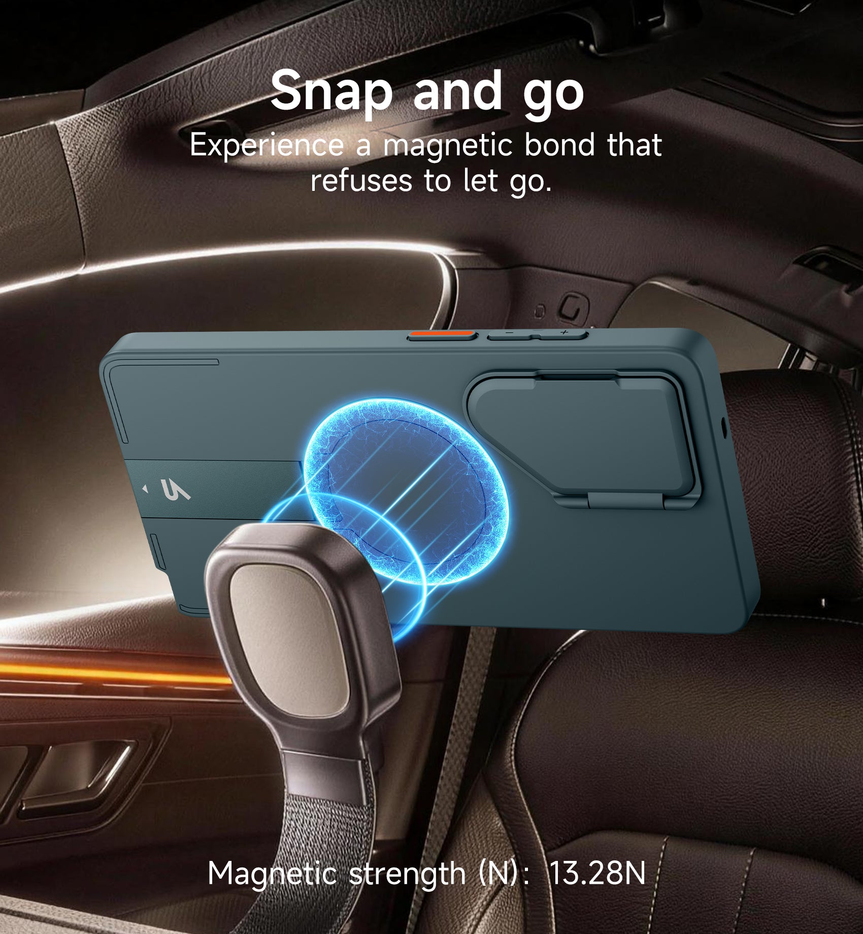 Suritch Case for Samsung Galaxy S25 Ultra Magnetic Protective Cover with Camera Cover Adjustable Metal Kickstand