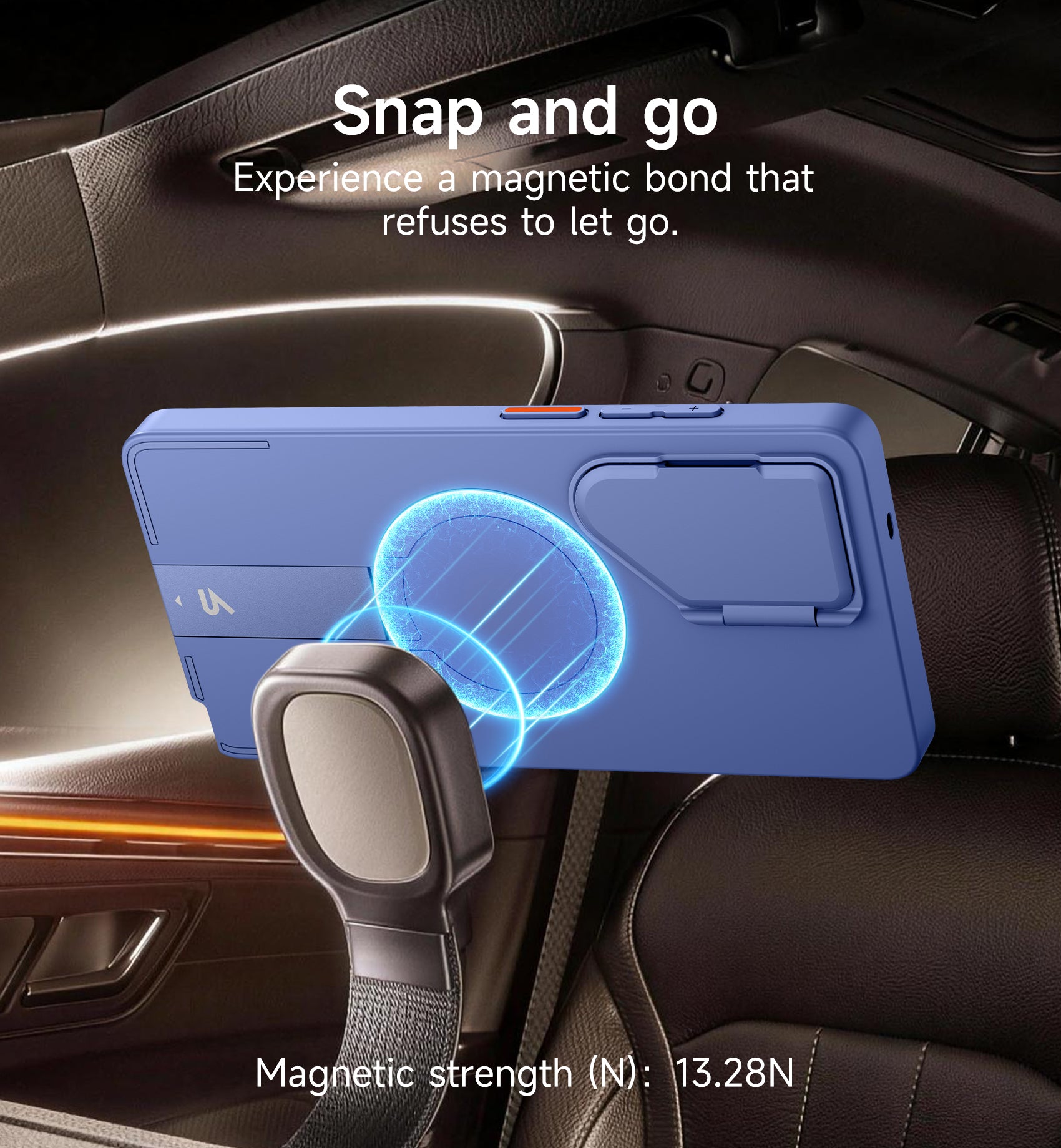 Suritch Case for Samsung Galaxy S25 Ultra Magnetic Protective Cover with Camera Cover Adjustable Metal Kickstand