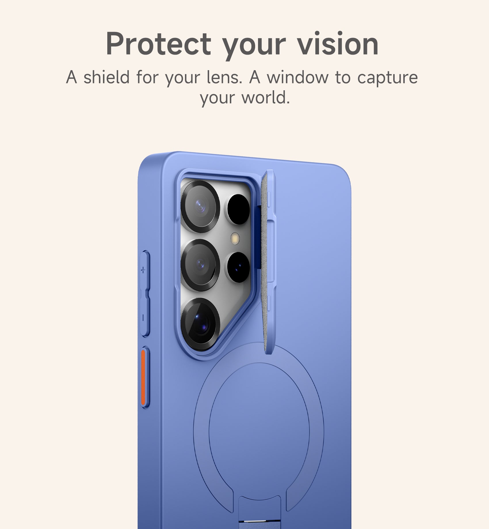 Suritch Case for Samsung Galaxy S25 Ultra Magnetic Protective Cover with Camera Cover Adjustable Metal Kickstand