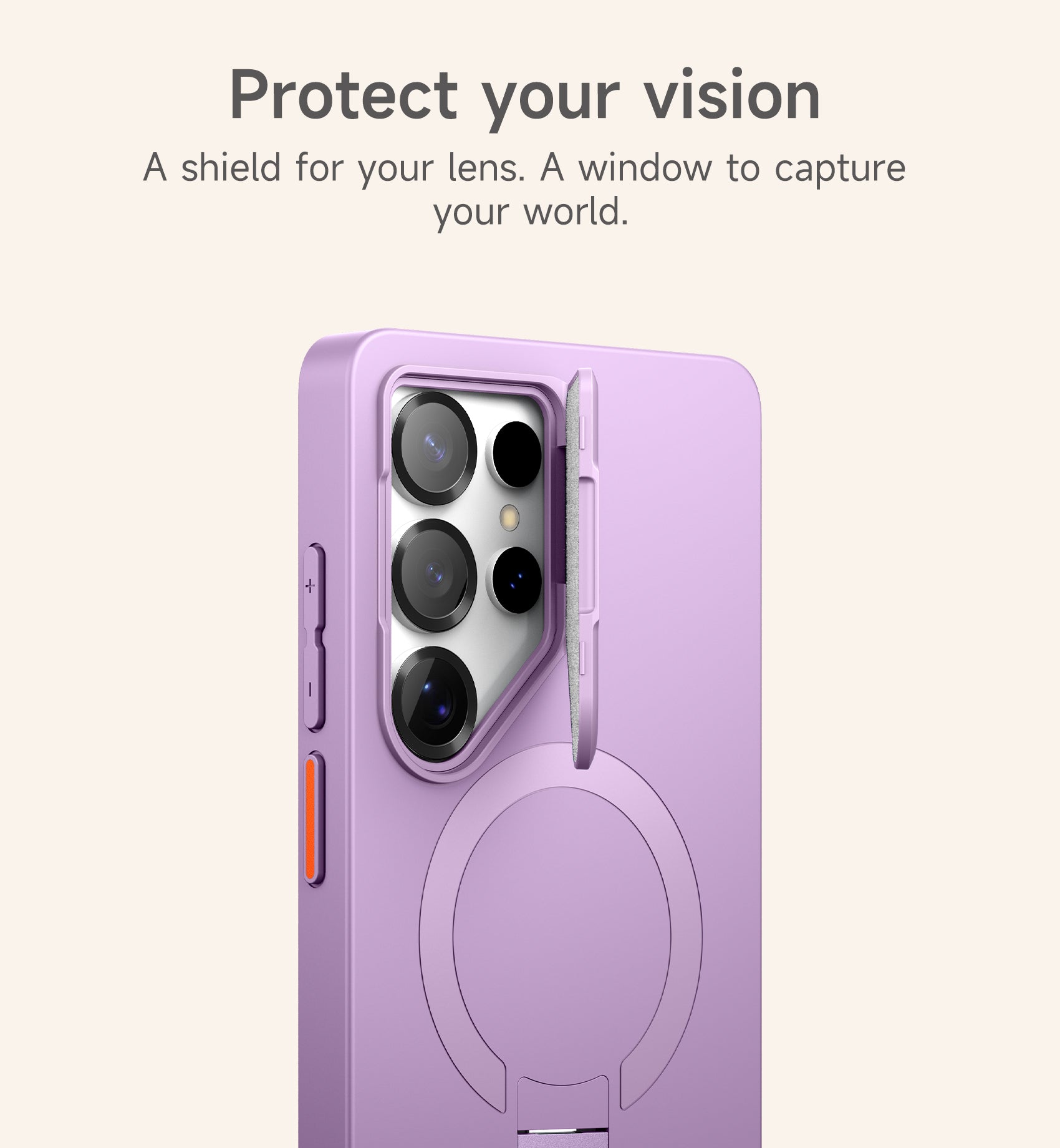 Suritch Case for Samsung Galaxy S25 Ultra Magnetic Protective Cover with Camera Cover Adjustable Metal Kickstand
