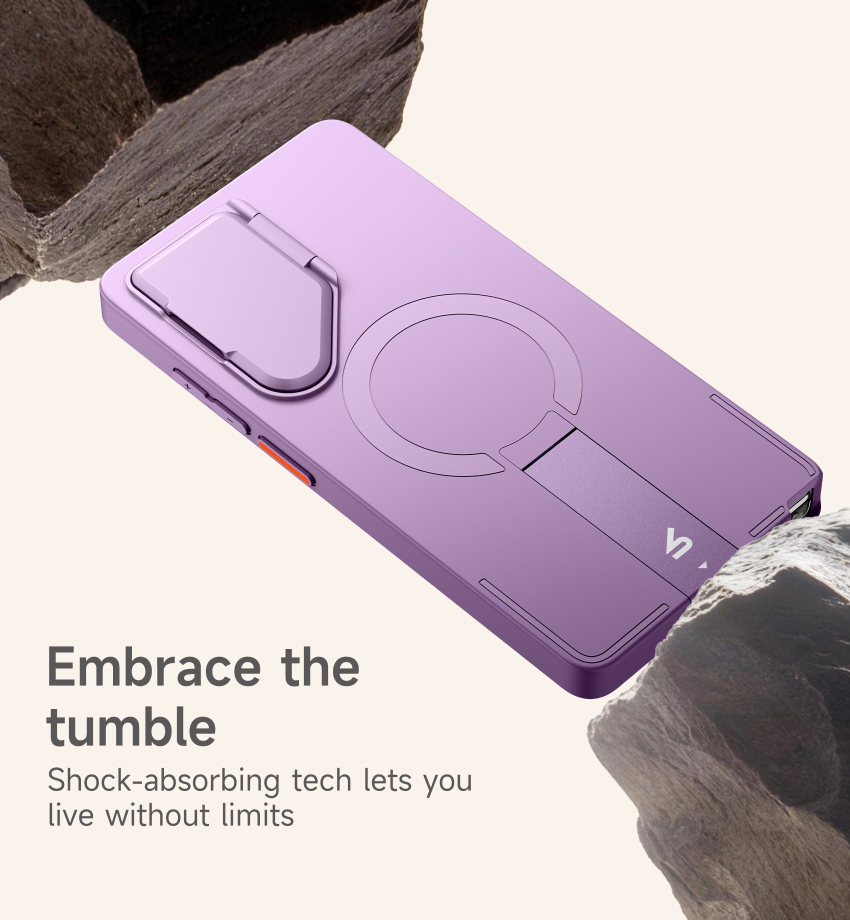 Suritch Case for Samsung Galaxy S25 Ultra Magnetic Protective Cover with Camera Cover Adjustable Metal Kickstand