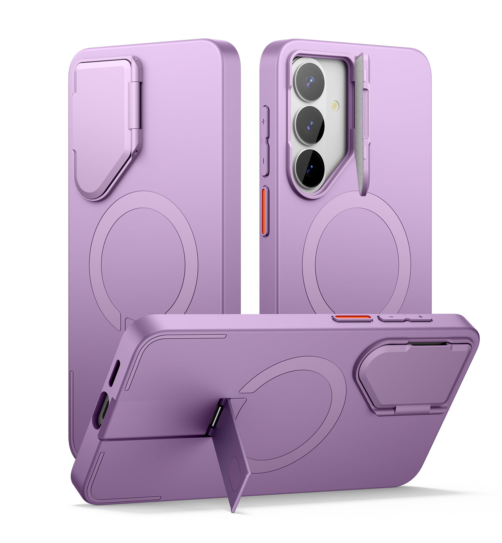 Suritch Case for Samsung Galaxy S26 Plus Magnetic Protective Cover with Camera Cover Adjustable Metal Kickstand