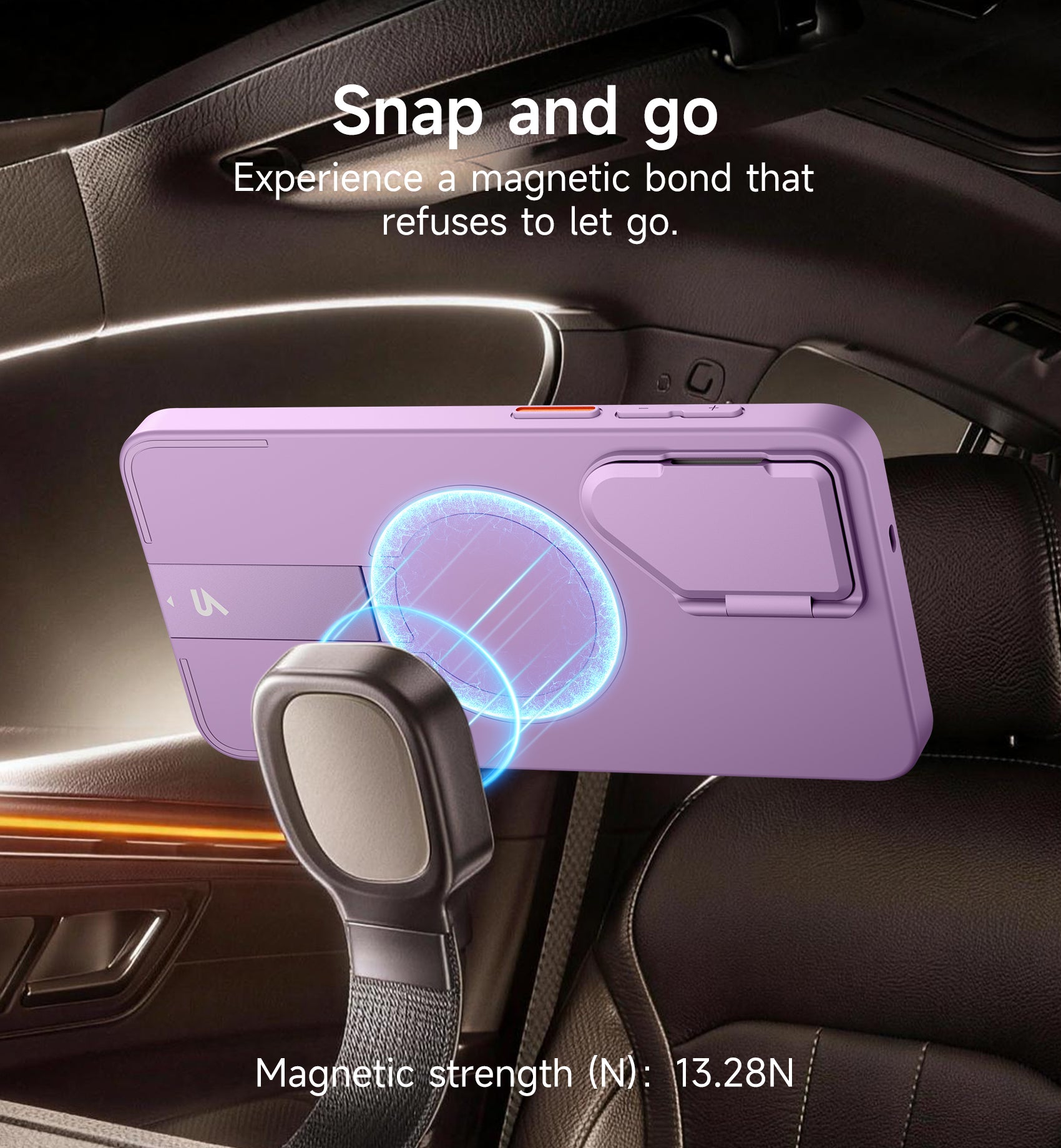 Suritch Case for Samsung Galaxy S26 Magnetic Protective Cover with Camera Cover Adjustable Metal Kickstand