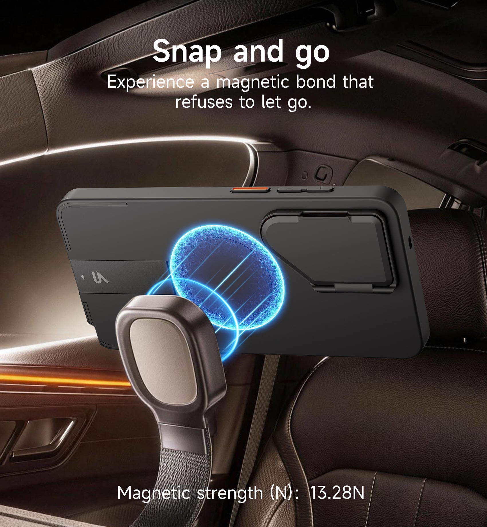 Suritch Case for Samsung Galaxy S26 Ultra Magnetic Protective Cover with Camera Cover Adjustable Metal Kickstand