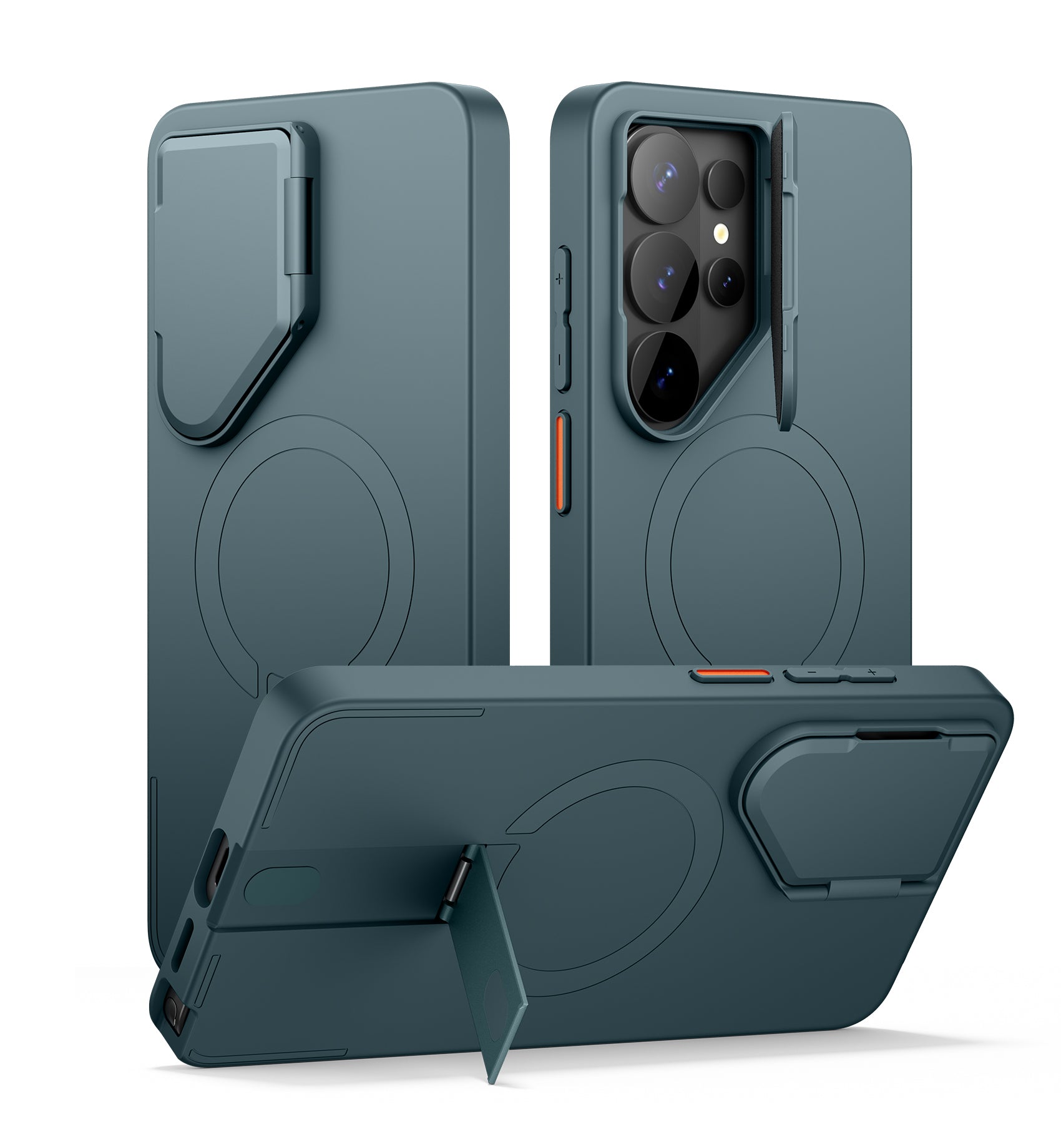 Suritch Case for Samsung Galaxy S26 Ultra Magnetic Protective Cover with Camera Cover Adjustable Metal Kickstand