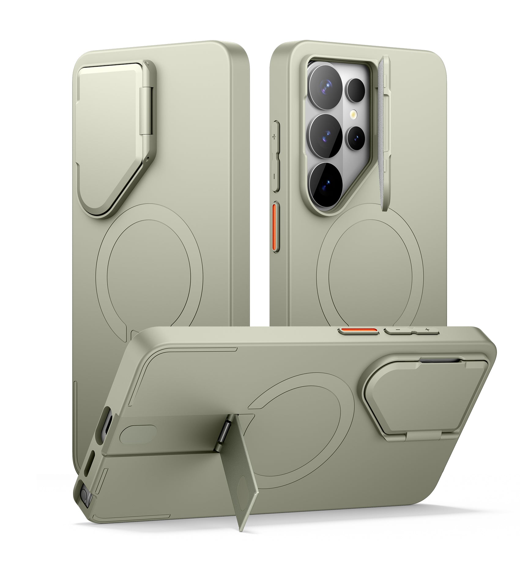 Suritch Case for Samsung Galaxy S26 Ultra Magnetic Protective Cover with Camera Cover Adjustable Metal Kickstand