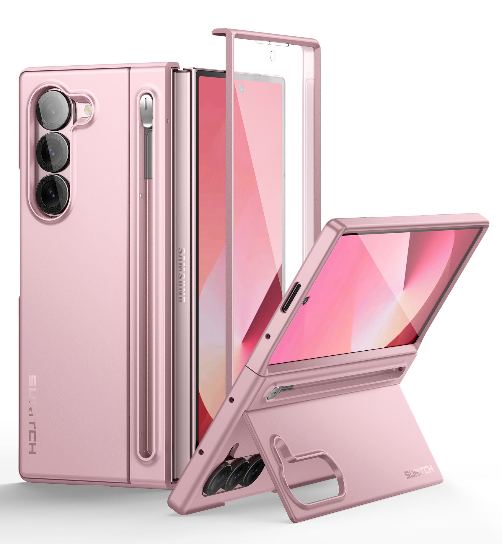 Suritch Case for Samsung Galaxy Z Fold 6 2024 with Kickstand S Pen Holder