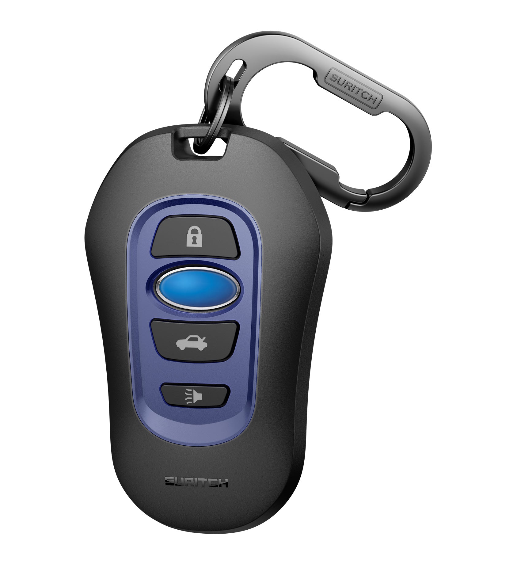 Suritch Case for Subaru Key Fob Tough PC Soft TPU Protective Cover with Keychain for Subaru CrossTrek Smart Key Protector