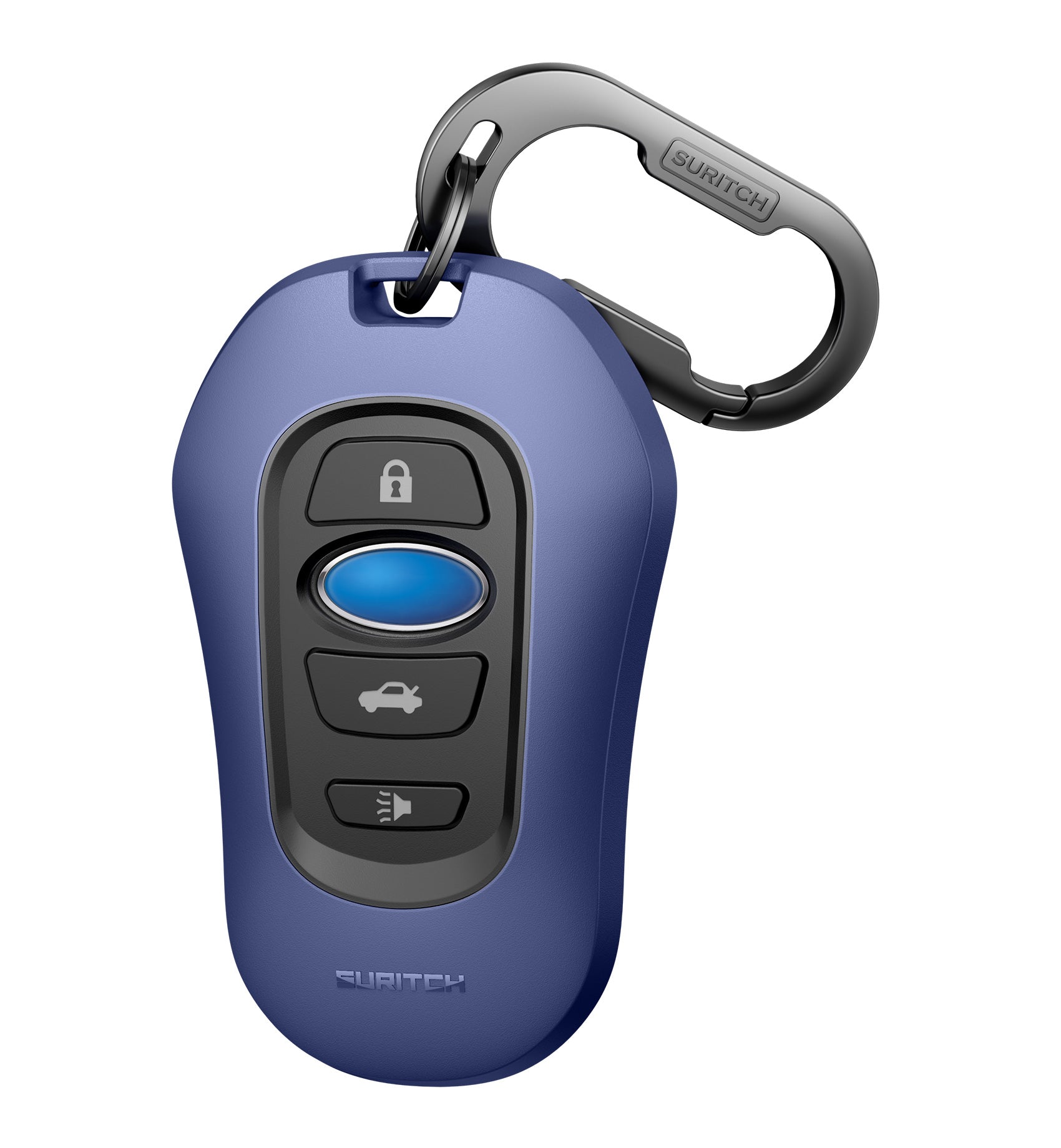 Suritch Case for Subaru Key Fob Tough PC Soft TPU Protective Cover with Keychain for Subaru CrossTrek Smart Key Protector