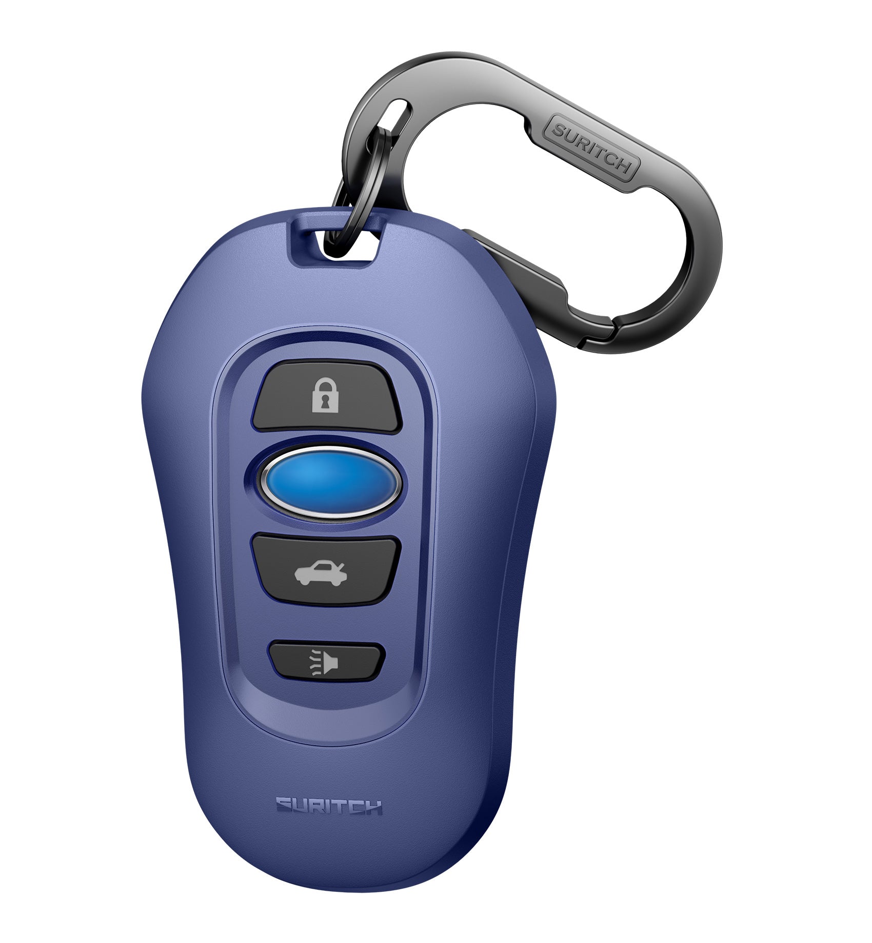Suritch Case for Subaru Key Fob Tough PC Soft TPU Protective Cover with Keychain for Subaru CrossTrek Smart Key Protector