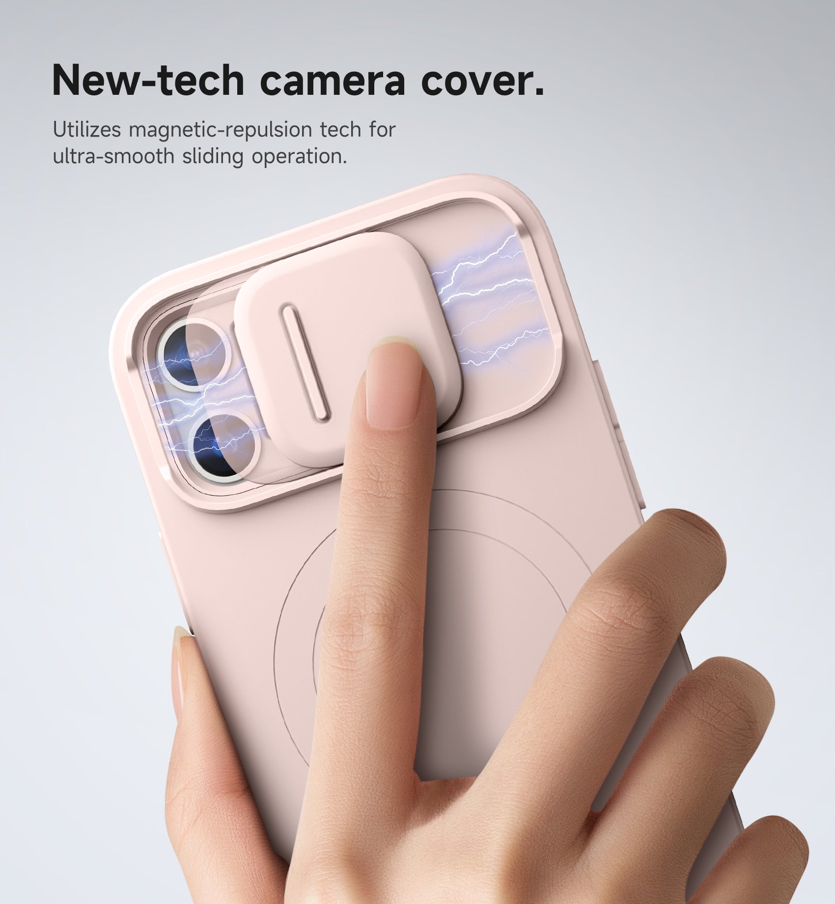 Suritch Case for iPhone 12 with Magnetic Camera Slide Cover Adjustable Kickstand Compatible with MagSafe Slim Protective Cover