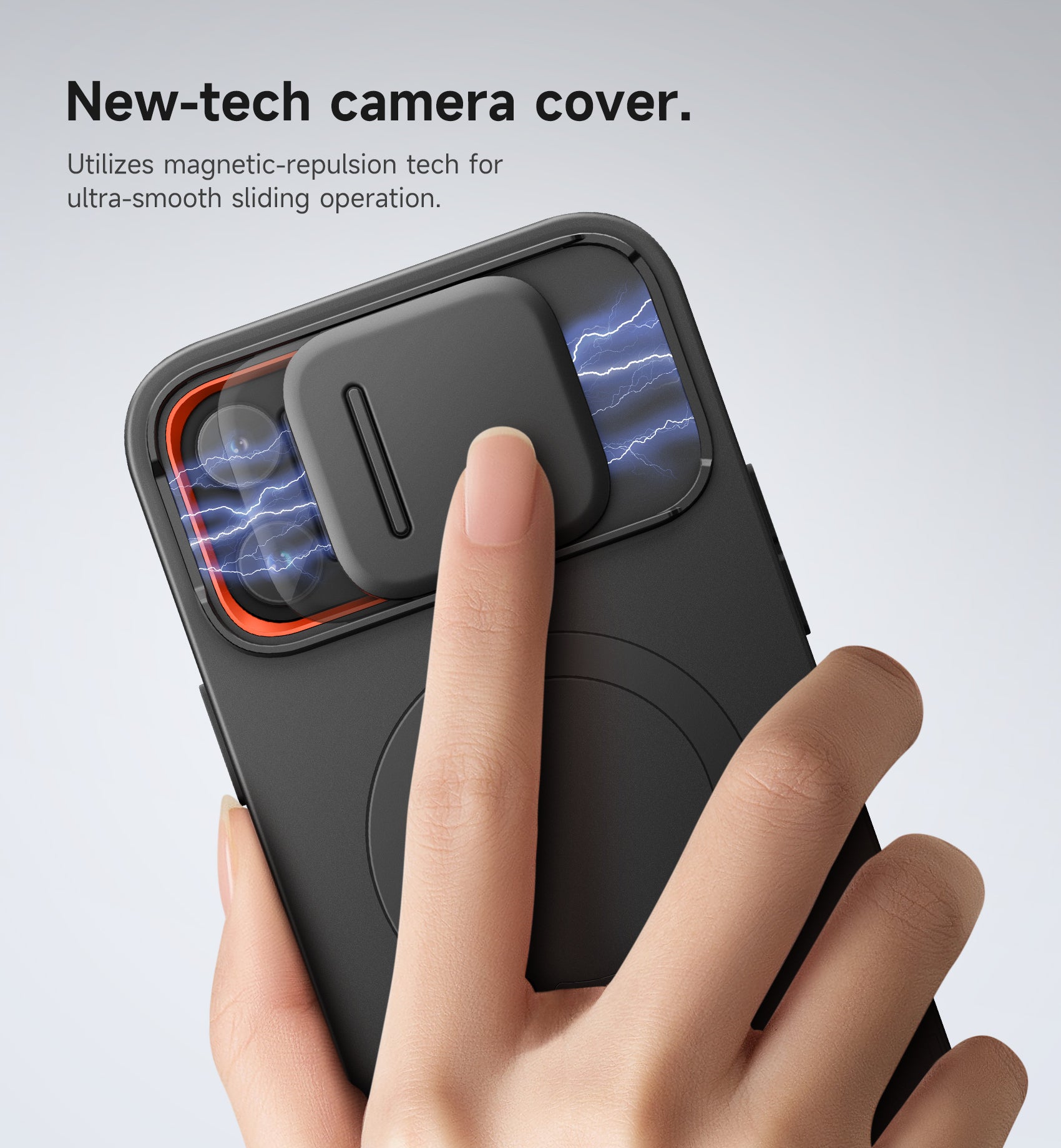 Suritch Case for iPhone 12 Pro Max with Magnetic Camera Slide Cover Adjustable Kickstand Compatible with MagSafe