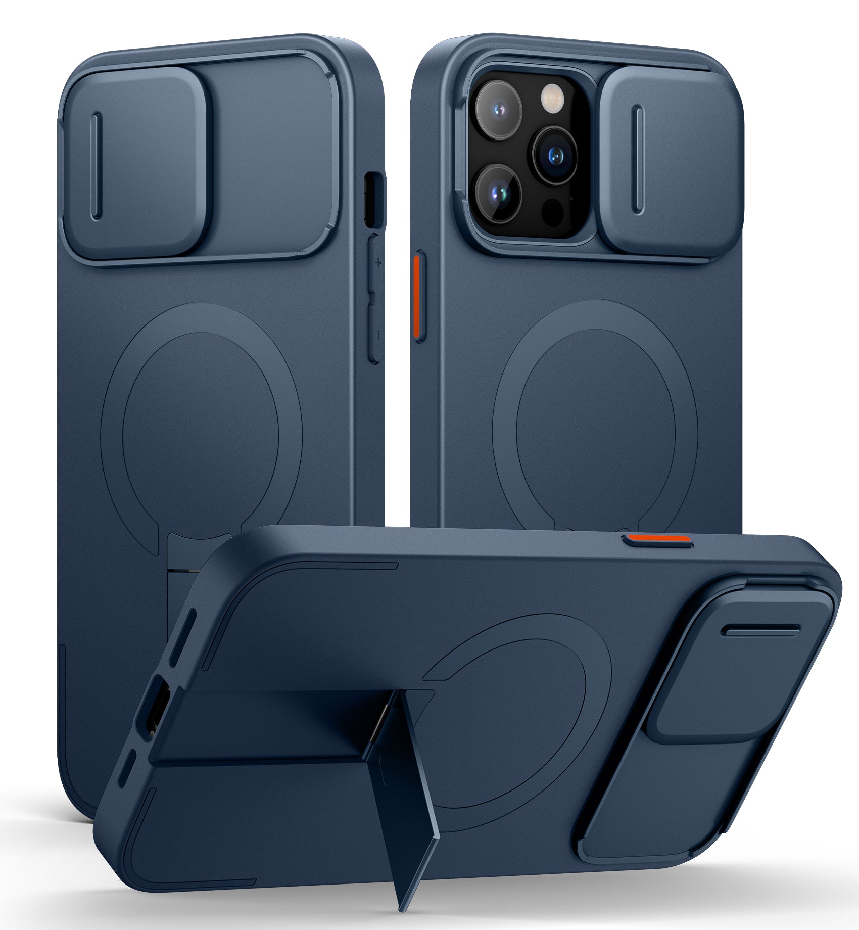 Suritch Case for iPhone 12 Pro Max with Magnetic Camera Slide Cover Adjustable Kickstand Compatible with MagSafe