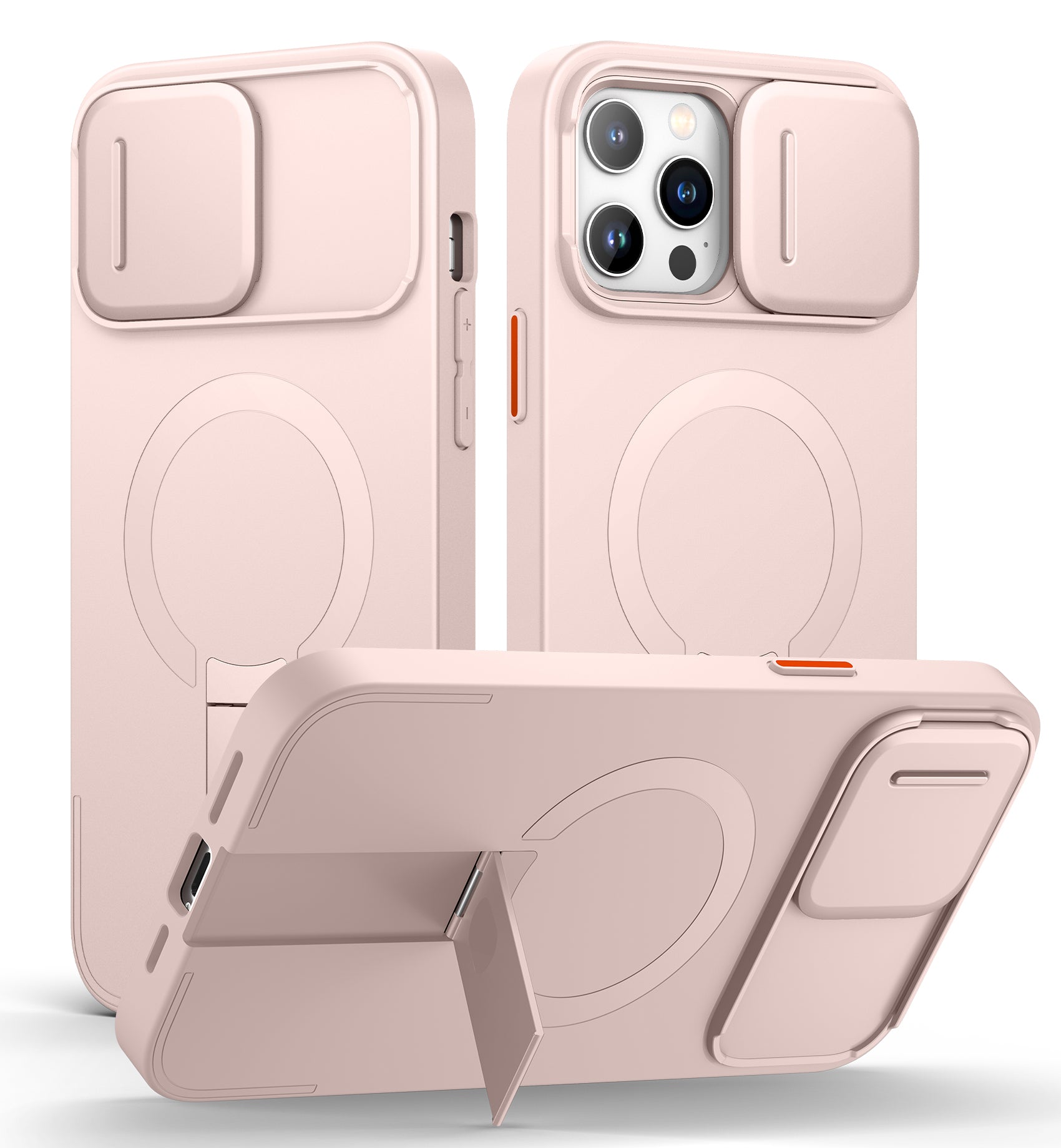 Suritch Case for iPhone 12 Pro Max with Magnetic Camera Slide Cover Adjustable Kickstand Compatible with MagSafe