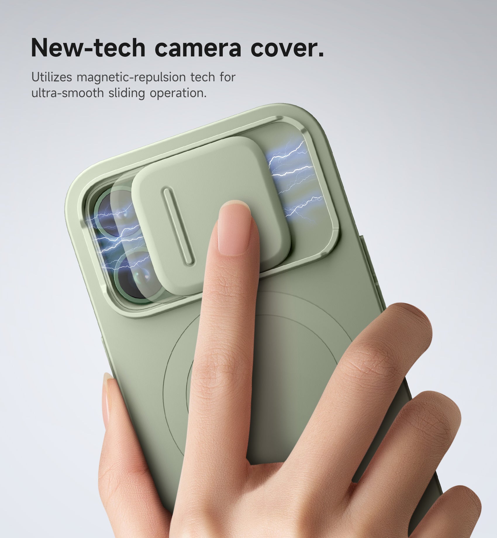 Suritch Case for iPhone 13 Pro with Magnetic Camera Slide Cover Adjustable Kickstand Compatible with MagSafe